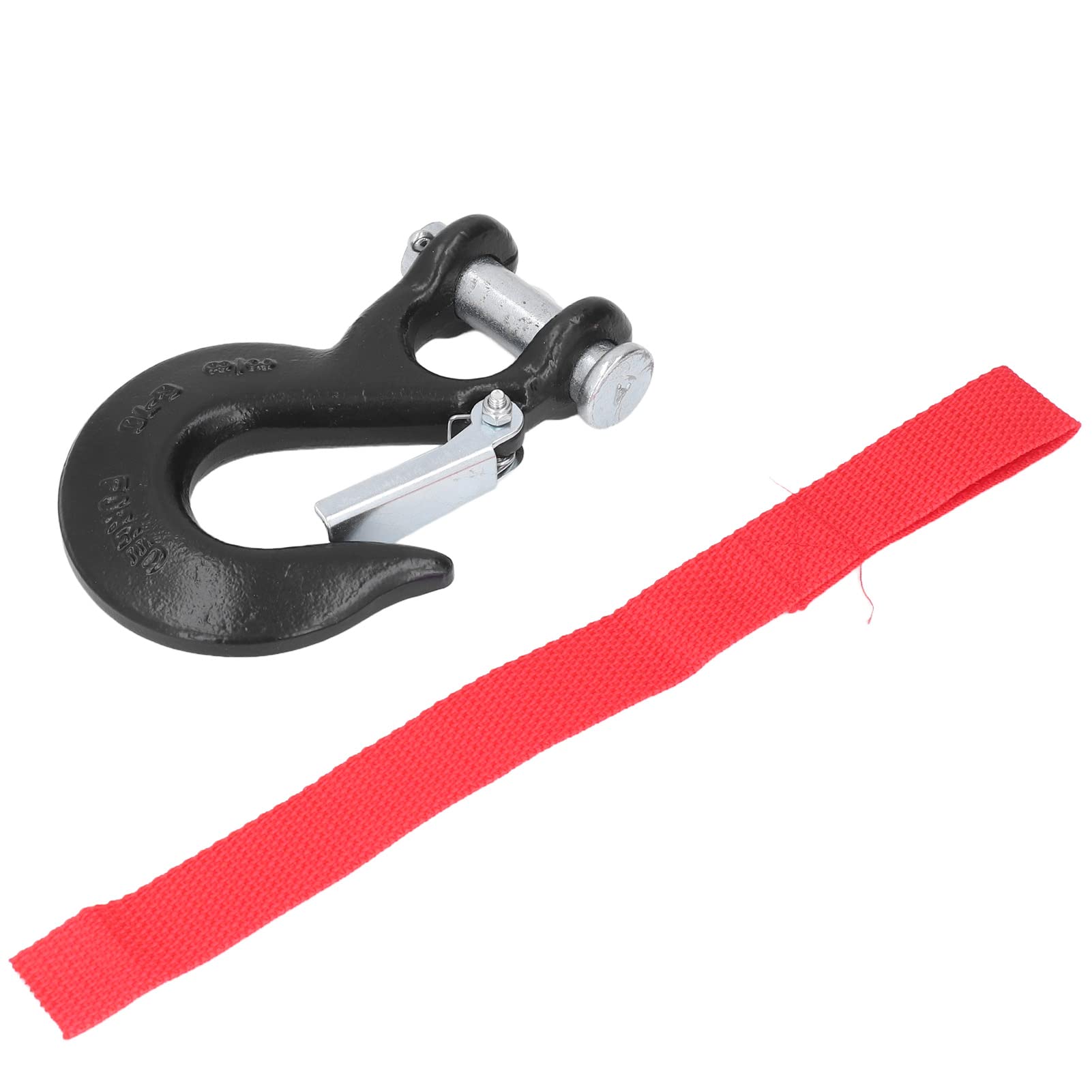 Aramox 3/8in Clevis Hook - 18000lbs Steel Safety Hook for Off-Road Rescue & Lifting