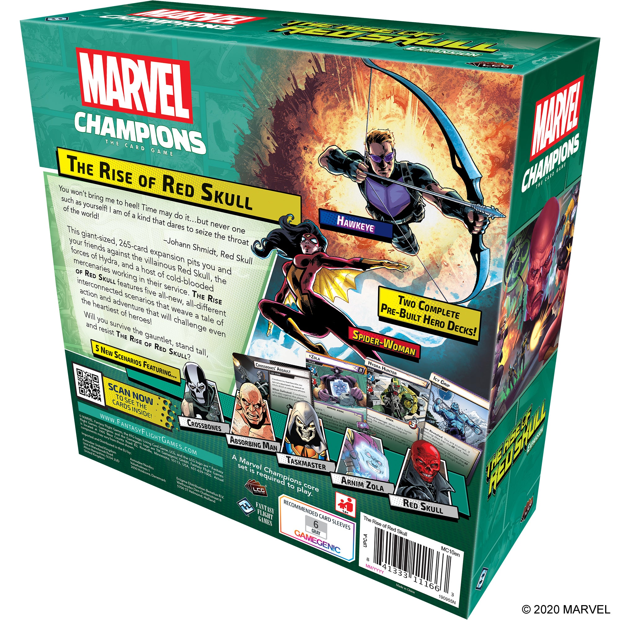 Marvel Champions: The Card Game - The Rise of Red Skull Expansion | Cooperative Superhero Deck-Building Game | Perfect for Game Nights & Marvel Fans