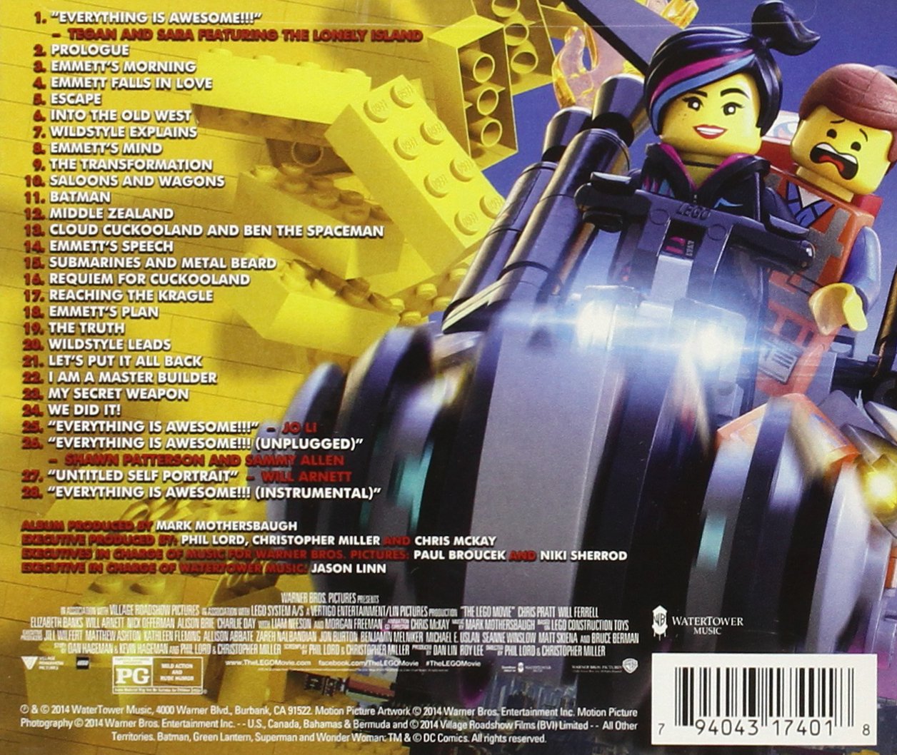 The Lego Movie Original Soundtrack (OST) - Music from the Hit Animated Film - Perfect for Kids, Families & Movie Fans