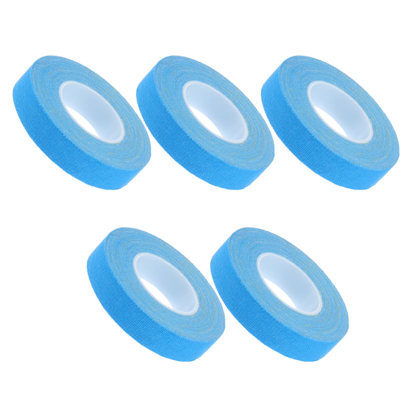 Elastic Cotton Nail Tape for Guzheng & Pipa - 5pcs Blue Adhesive Finger Protector for Zither Strings Instrument - Perfect for Traditional Chinese Music Practice & Performance