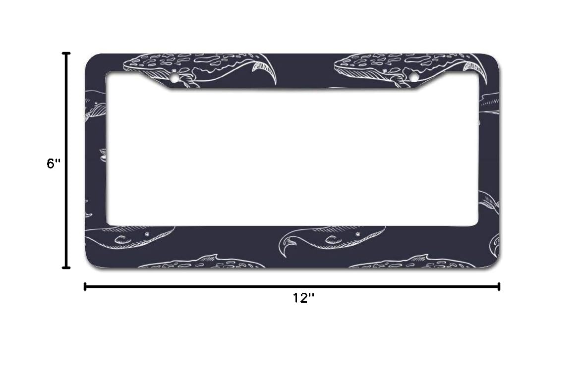Premium Whale License Plate Frame - 6