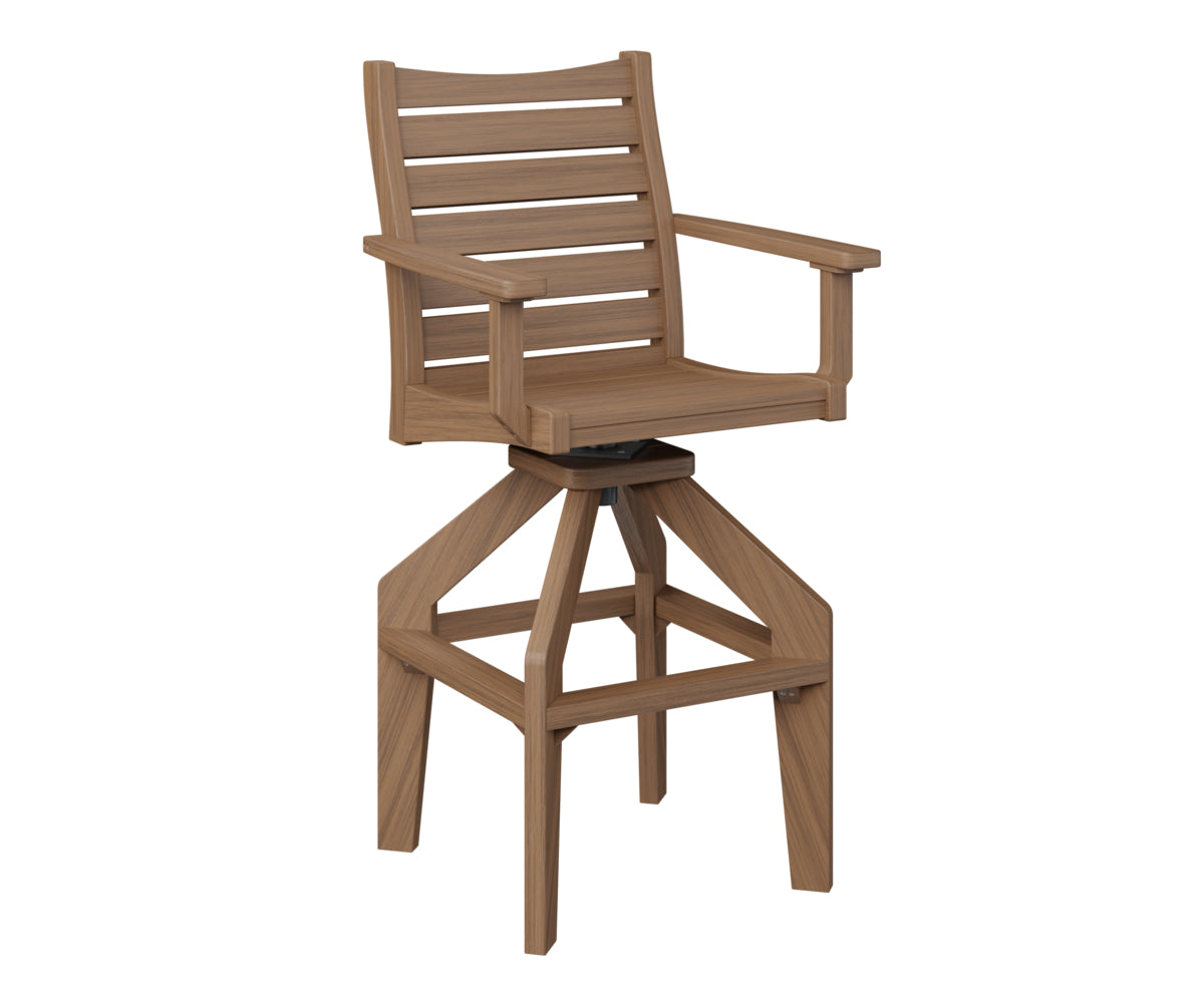 Berlin Gardens Bristol Swivel XT Chair - Heavy Duty Outdoor Patio Dining Chair with 360° Rotation, Weather-Resistant & Comfortable - Perfect for Backyard, Deck, Garden, and Poolside Relaxation