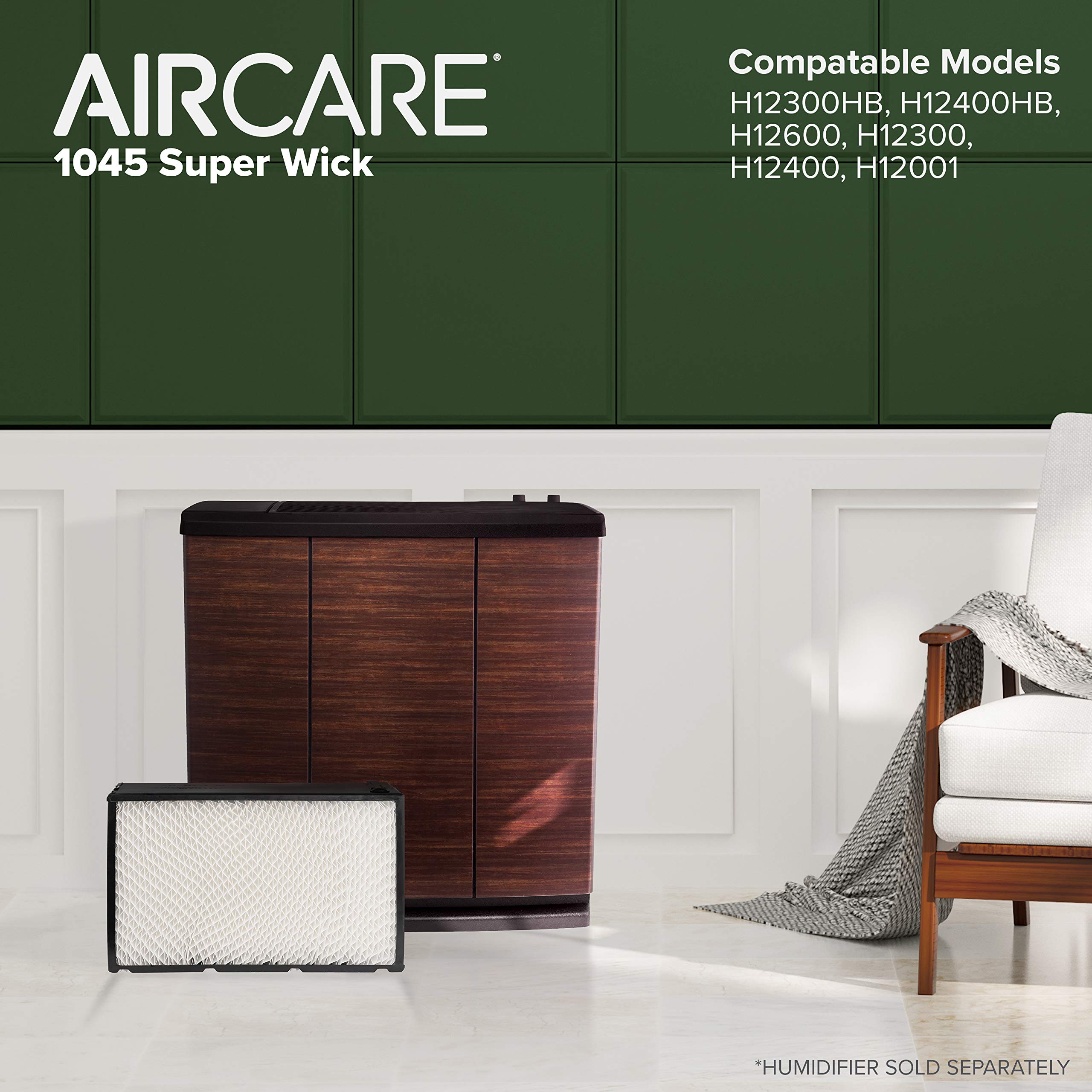 AIRCARE 1045 Replacement Console Wick - 3 Pack Black Humidifier Filters for Essential Oil Diffusers | Perfect for Home, Office, and Bedroom Air Freshening