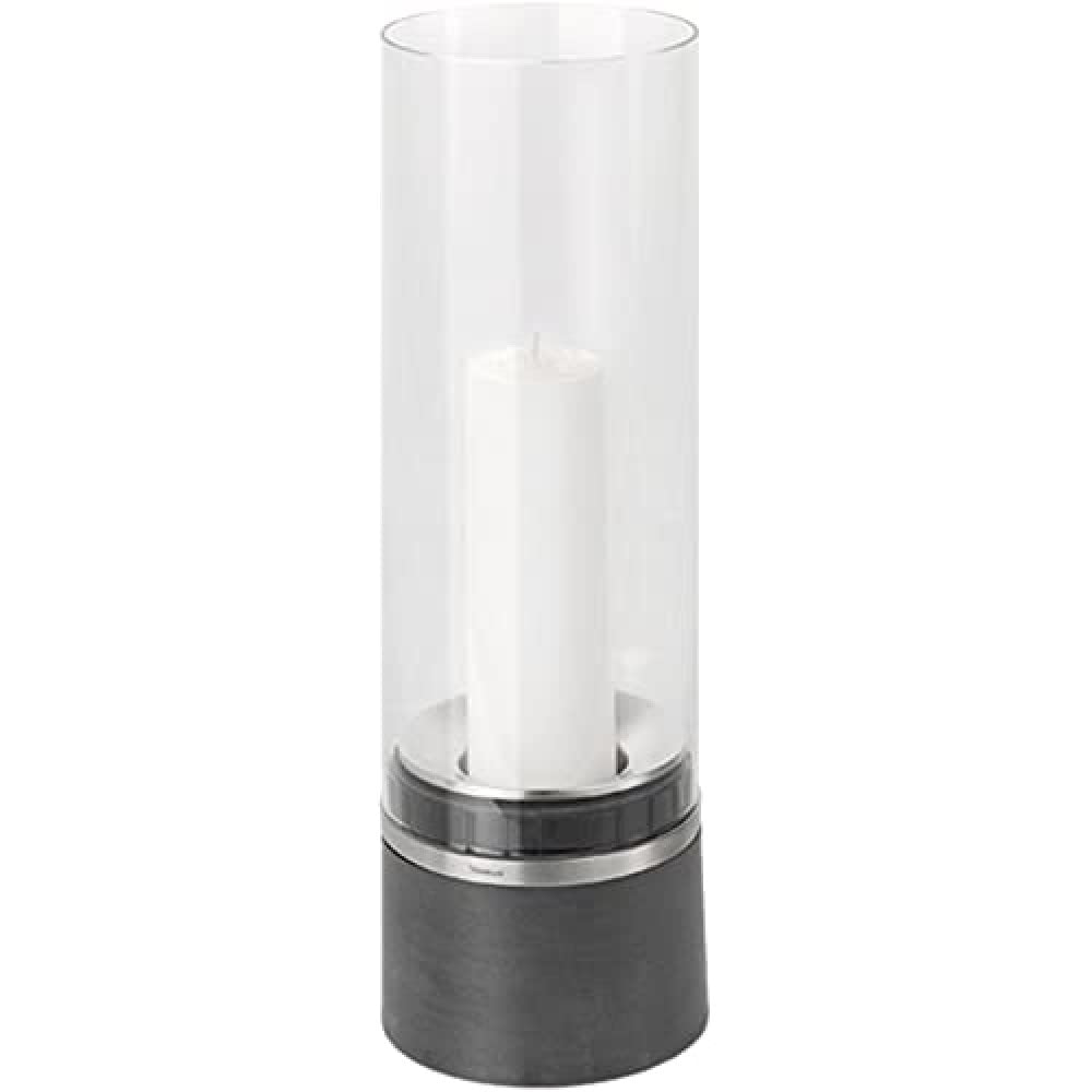 Blomus 65095 Large Polystone Piedra Candle Holder - Modern Home Decor for Living Room, Bedroom, or Dining Table Centerpiece