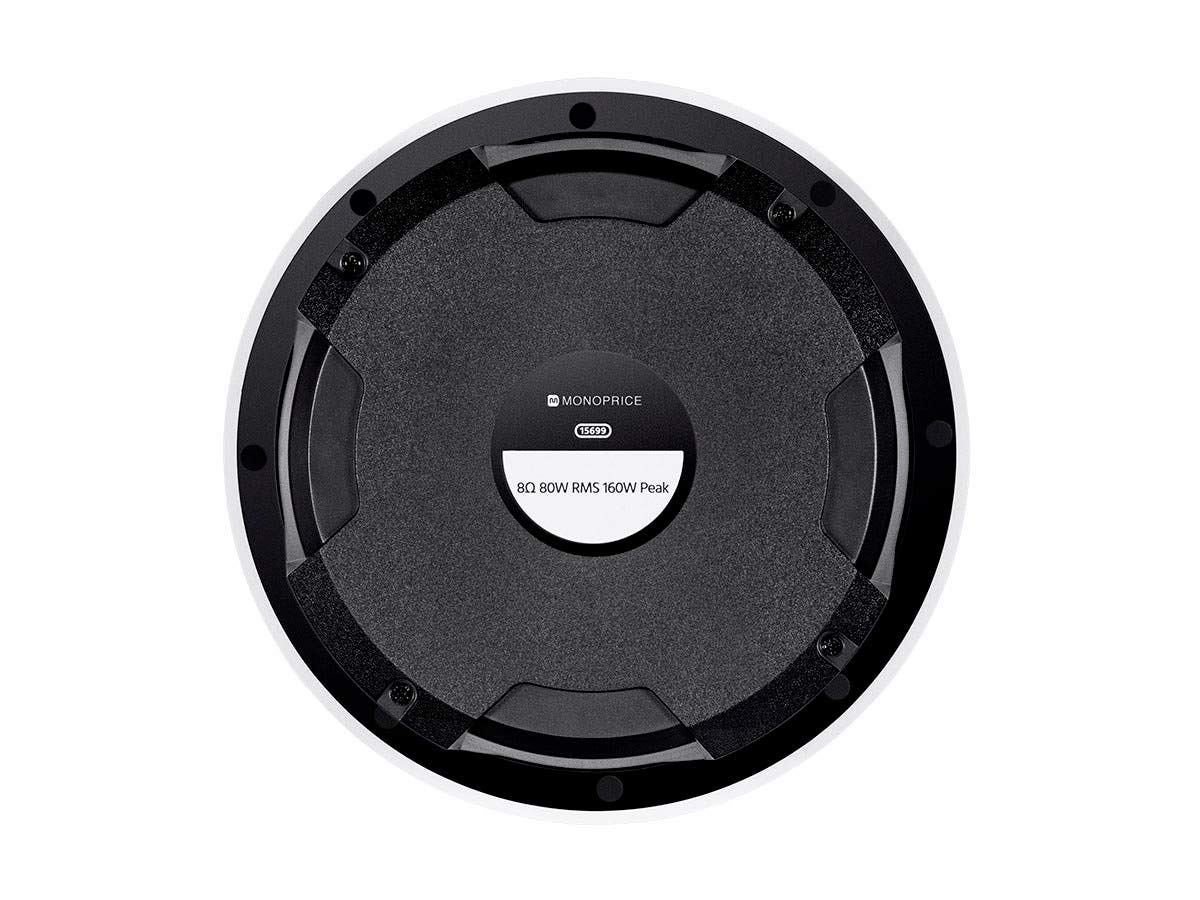 Monoprice 8-Inch 2-Way Aramid Fiber In-Ceiling Speakers - Black with Covered Crossover (Pair) - Perfect for Home Theater & Surround Sound Systems