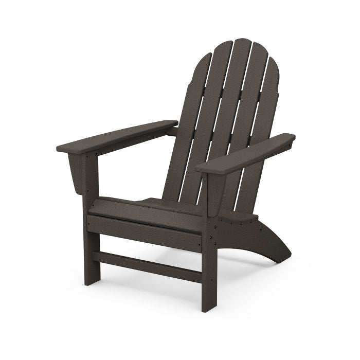 POLYWOOD Vineyard Adirondack Chair - All-Weather Outdoor Furniture for Patio, Garden & Poolside Relaxation | Durable Recycled Plastic Material