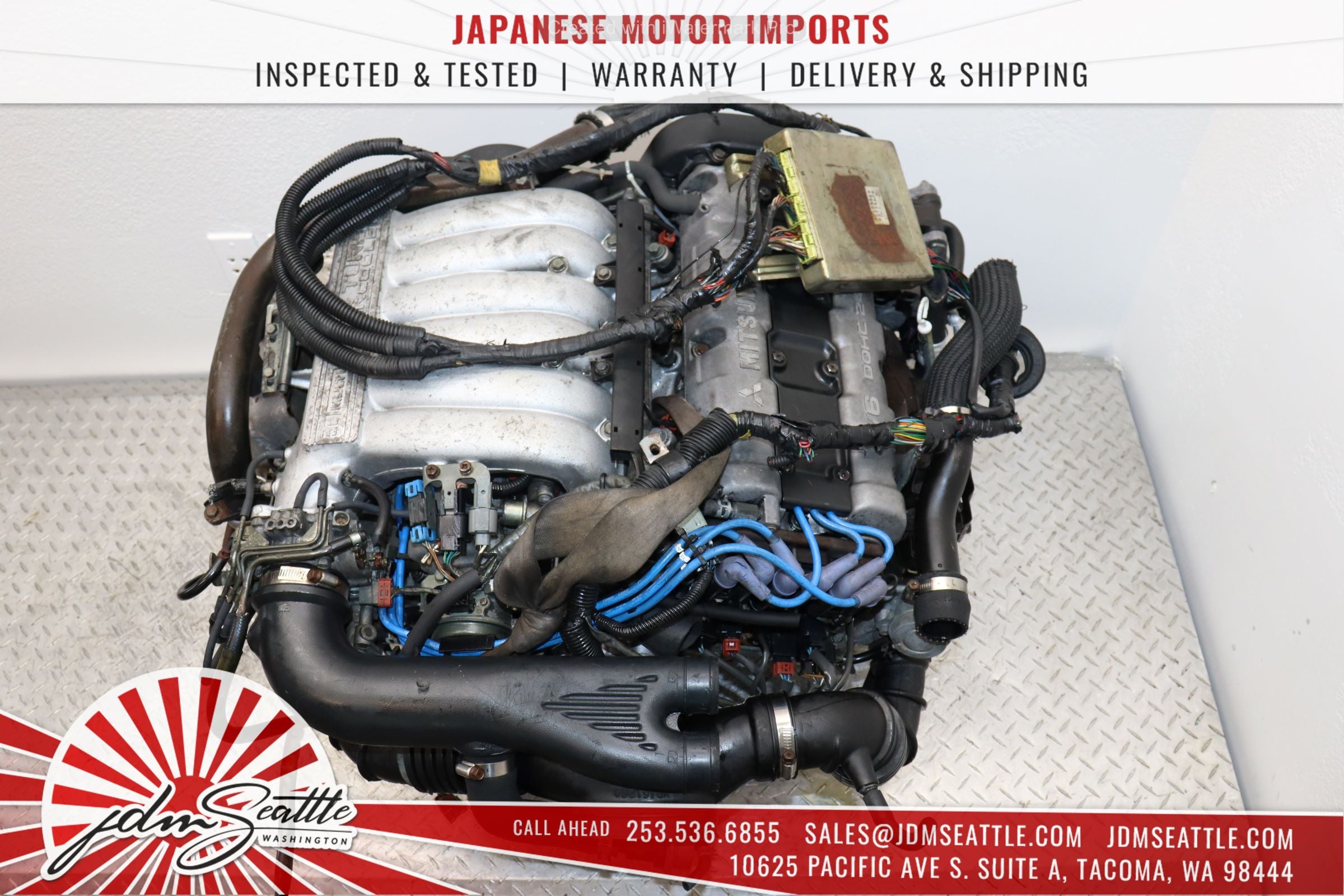 JDM 6G72TT 94-97 Mitsubishi 3000GT & Dodge Stealth Twin Turbo Engine - Core Only - Perfect for Performance Upgrades & Restoration Projects