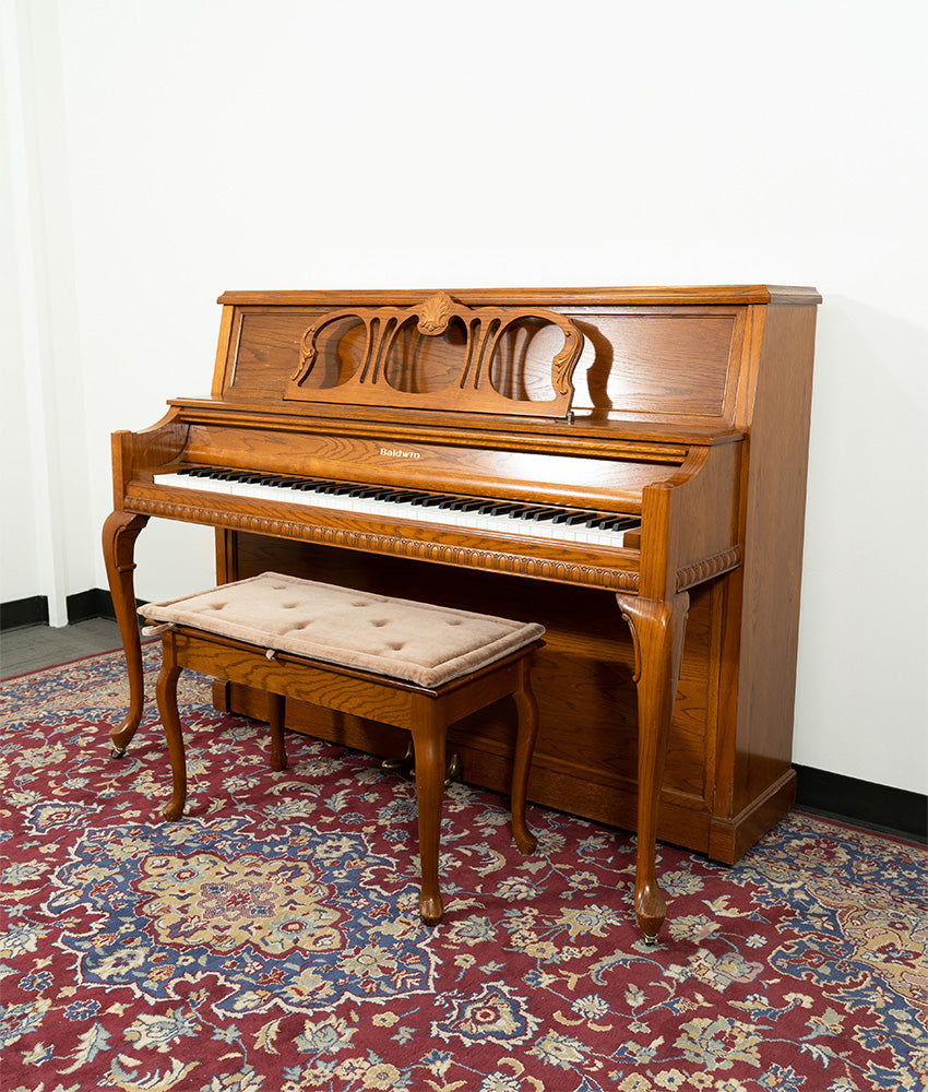 Baldwin 45 5045 Upright Piano in Oak Finish - Pre-Owned Vintage Piano with Serial Number 0456430 | Perfect for Home, Studio & Music Classrooms