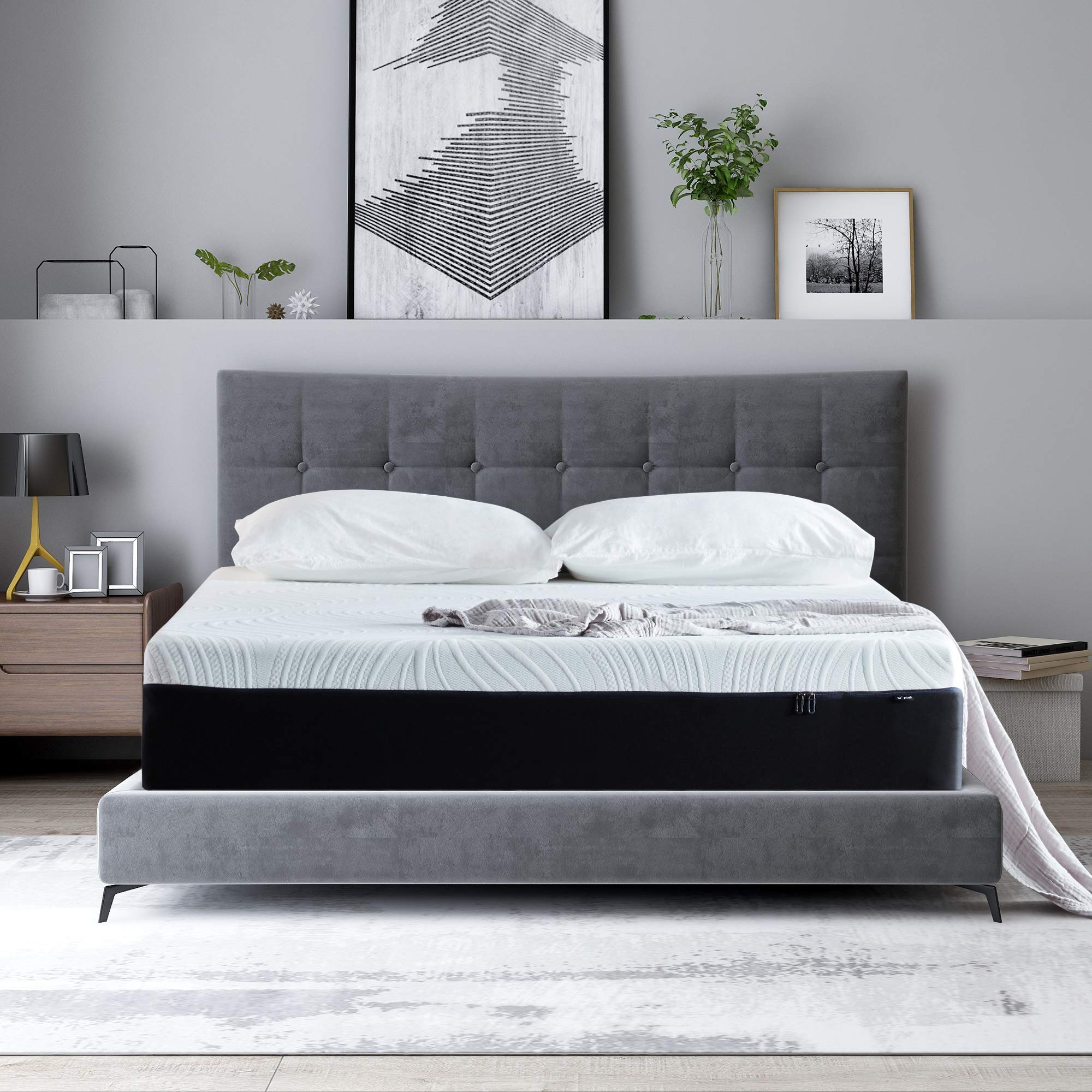 12 Inch Twin Gel Memory Foam Mattress - Cooling, Breathable & Motion Isolating with Medium Plush Feel | Perfect for Guest Rooms, Dorms & Small Spaces