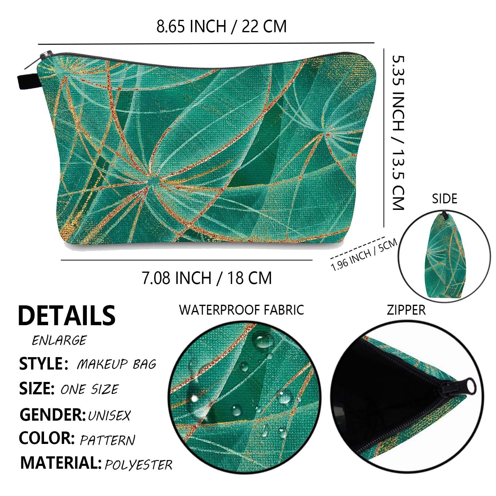 FAVORTALK Large Makeup Bag for Women - Travel Cosmetic Organizer with Zipper & Handle, Spacious Portable Toiletry Bag for Daily Use & Gifts (B1256) | Perfect for Vacation, Gym, Business Trips & Home Storage