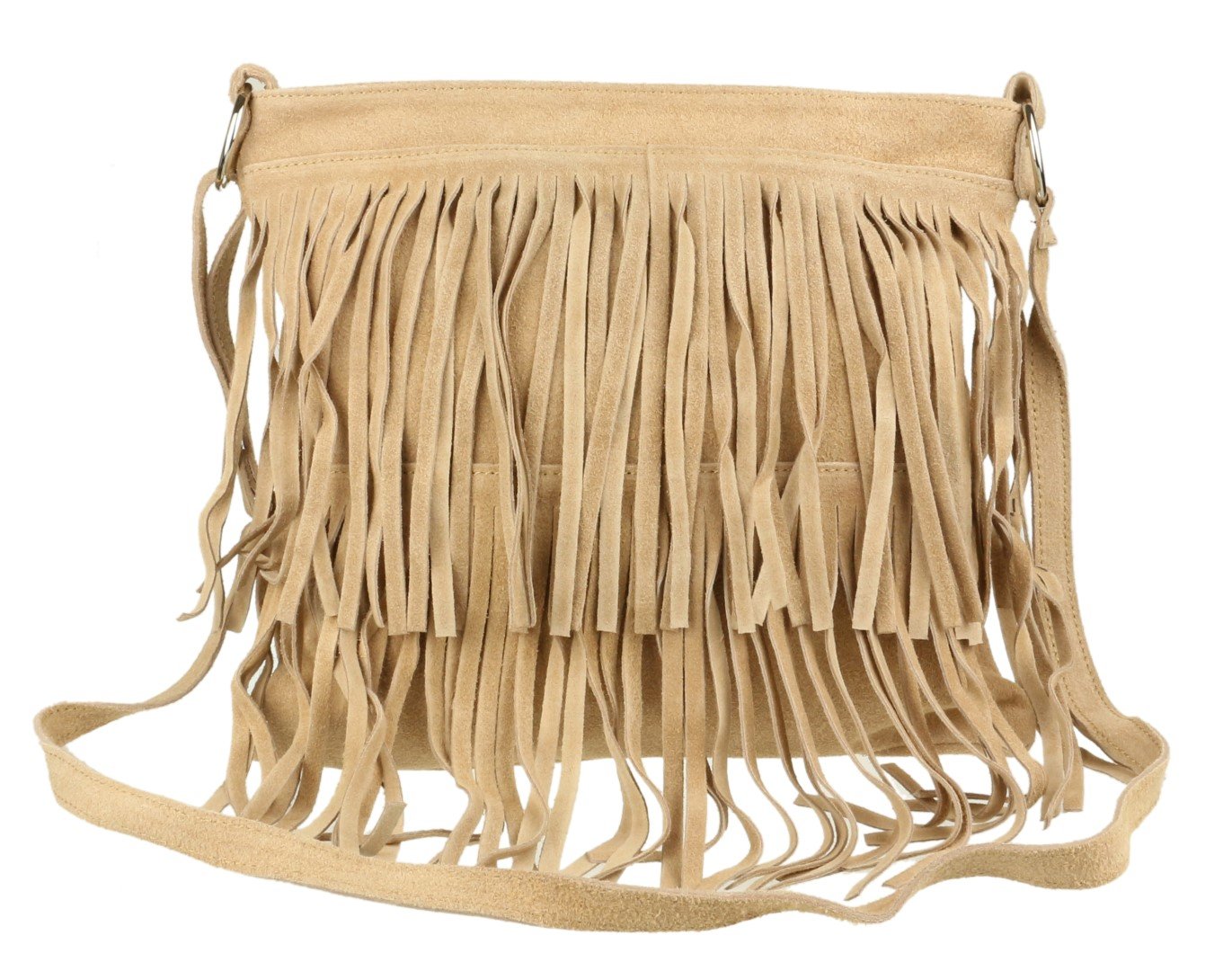 Stylish Suede Fringe Shoulder Bag for Women - Trendy Crossbody Slouch Purse | Perfect for Casual Outings, Date Nights & Festival Fashion