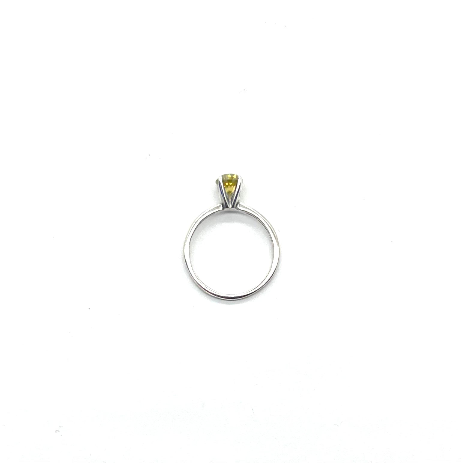 14K Sterling Silver Yellow Topaz Solitaire Ring for Women - Elegant Birthstone Jewelry Gift for Engagement, Anniversary & Special Occasions