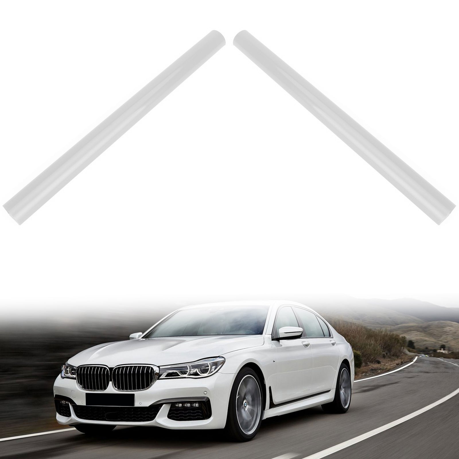 BMW G01 G02 G05 G06 G07 G30 G38 White B Color Support Grill Bar V Brace Wrap - Perfect for Car Enthusiasts & DIY Auto Upgrades
