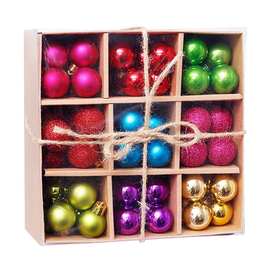 Keep Sunday 99-Piece Shatterproof Christmas Ball Ornaments Set - Colorful Large Hanging Balls for Xmas Tree, Holiday Party & Wedding Decorations (Multicolor) - Perfect for Indoor/Outdoor Christmas Decor, Home Festive Styling & Gift Giving