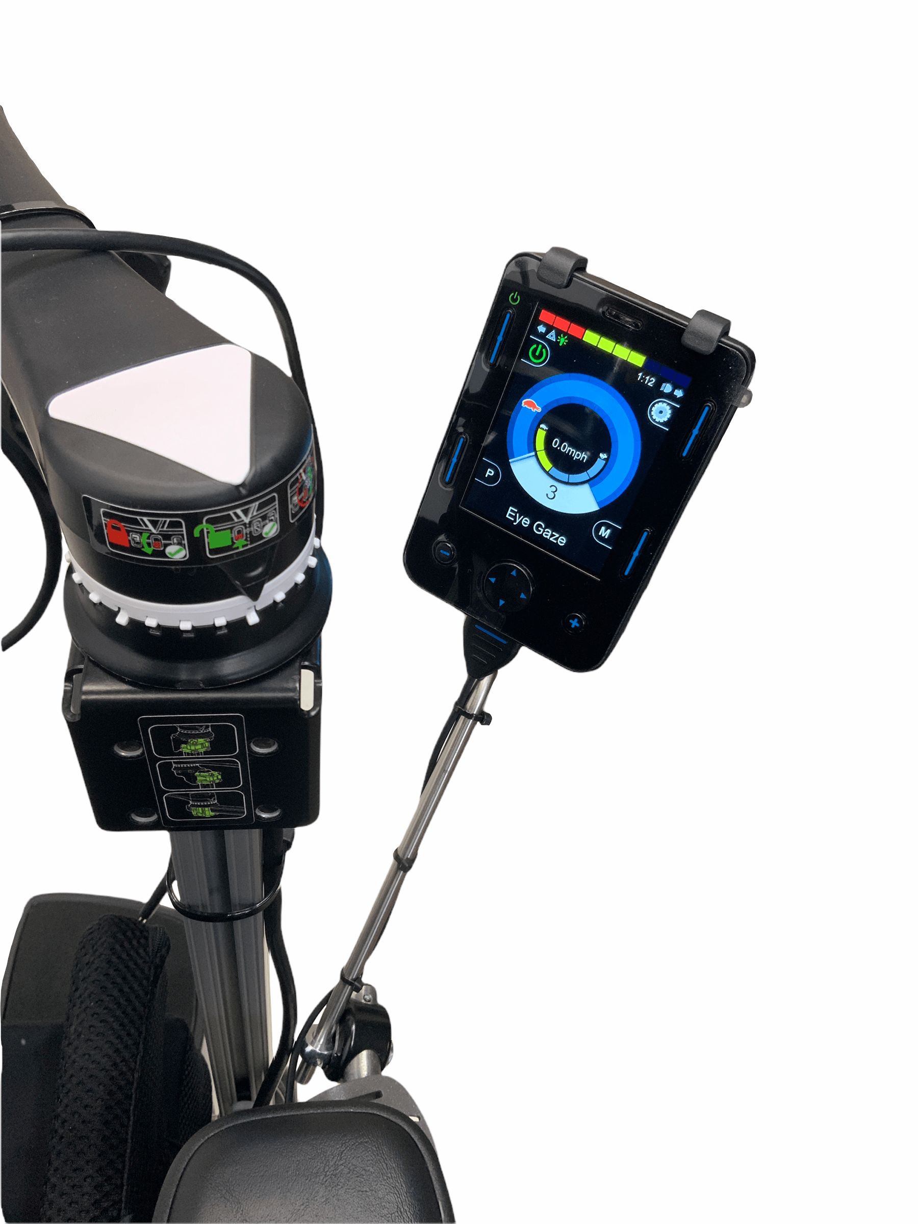 2020 Permobil F3 Rehab Power Wheelchair with Eye Control Technology | Adjustable Seat Elevation, Tilt & Recline | Powered Leg Rests | Low Mileage (6 Miles) | Ideal for Mobility Assistance & Home Healthcare