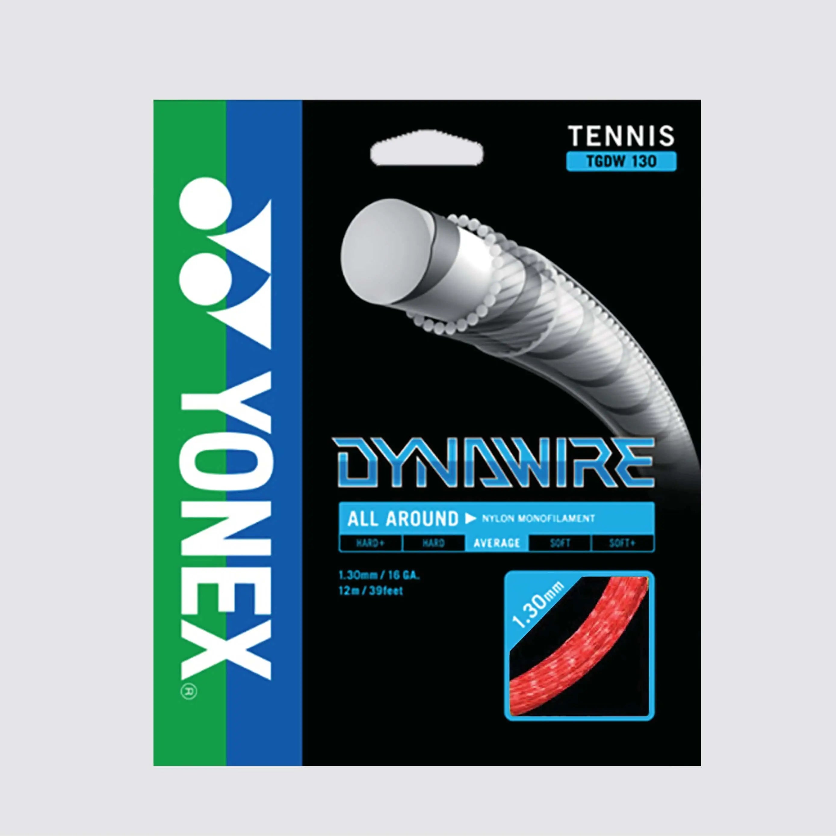 Yonex Dynawire 130/16 Tennis String - High Performance Synthetic Gut for Power & Control - Perfect for Recreational & Competitive Players