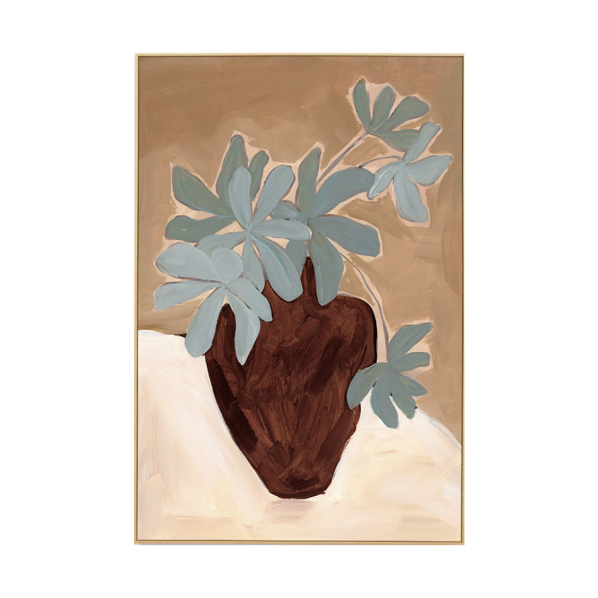 Bold Arrangement Nutmeg 1 Canvas - Premium Handmade Wall Art for Home & Office Decor - Perfect for Living Room, Bedroom, and Workspace