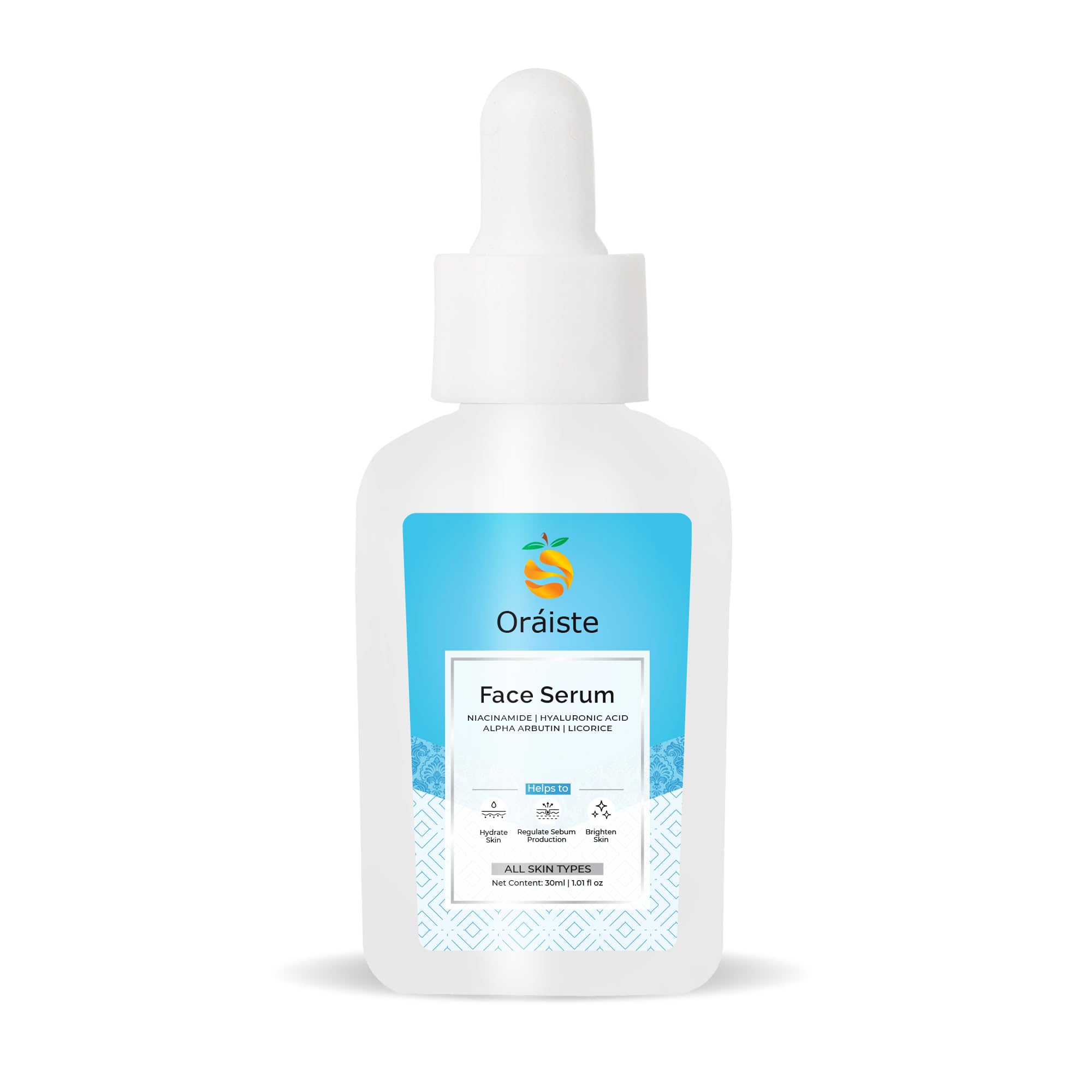 Niacinamide Face Serum for Hydrating & Brightening Skin - 1oz (30ml) - Vitamin B3 Facial Treatment for Acne, Pores & Dark Spots - Day & Night Use for Glowing Complexion
