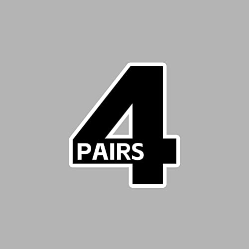4 Pairs Light Grey
