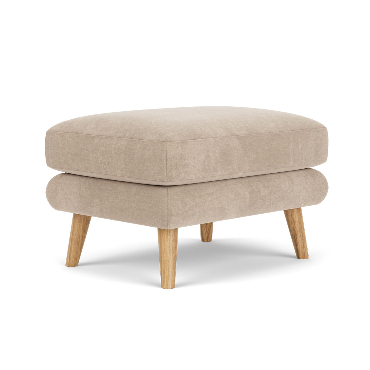 George Fabric Ottoman - Stylish and Comfortable Footrest, Storage Bench for Living Room, Bedroom, or Office - Perfect for Relaxing, Extra Seating & Home Organization