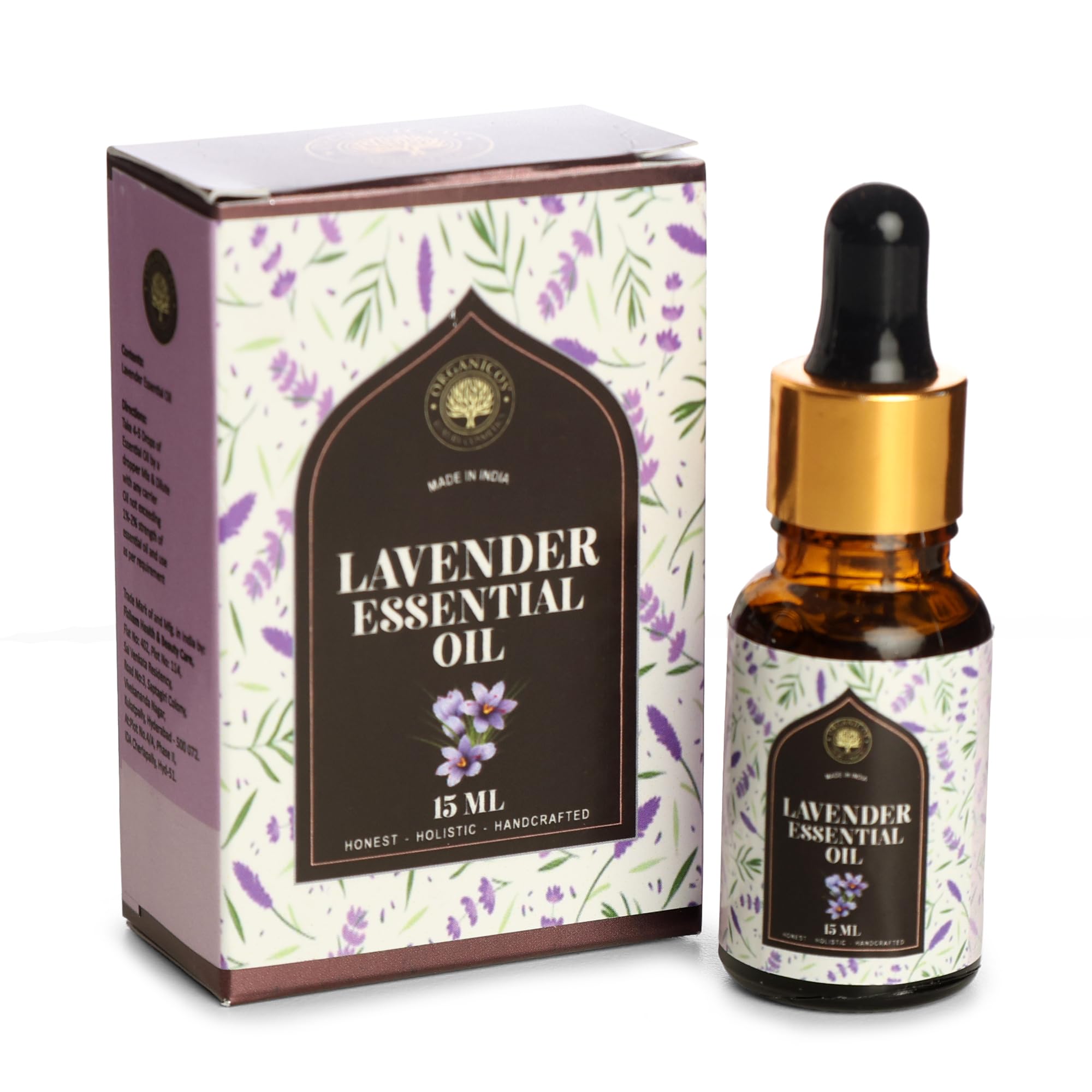 Organic Lavender Essential Oil for Skin & Hair Care - 100% Pure Natural Aromatherapy Oil | Stress Relief, Relaxation & Home Fragrance | Steam Distilled Therapeutic Grade for Massage, Diffuser & Bath