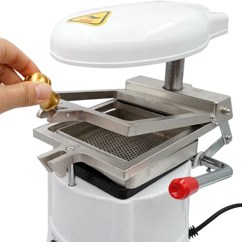 Professional Dental Vacuum Former Machine for Orthodontic Lab - High-Quality Oral Material Forming Laminator Equipment (White) | Perfect for Creating Dental Aligners, Mouthguards & Dental Models