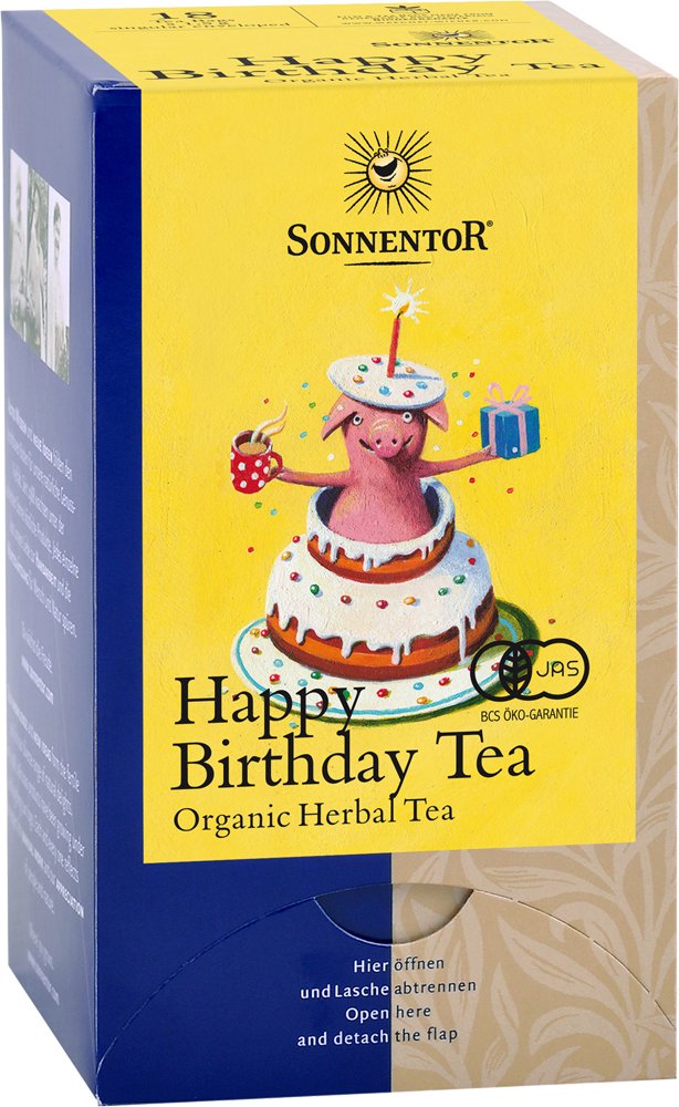Organic Birthday Tea by Sonnentor - 27g Herbal Tea Blend for Celebrations, Gifts & Relaxation | Perfect for Birthdays, Anniversaries & Special Occasions