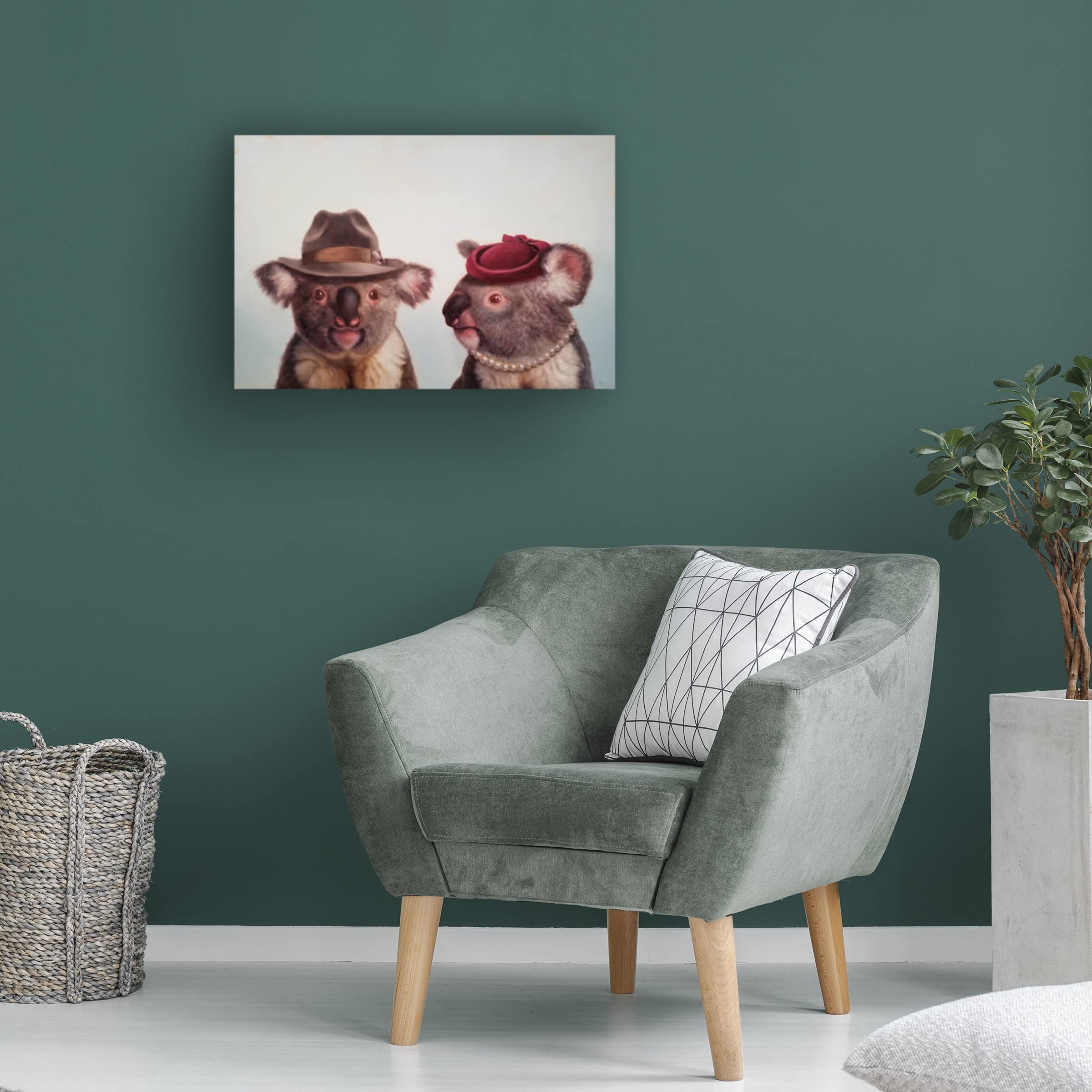 Lucia Heffernan 'Mates' Canvas Art Print - Funny Animal Wall Decor for Living Room, Bedroom & Office - Premium Trademark Fine Art Collection