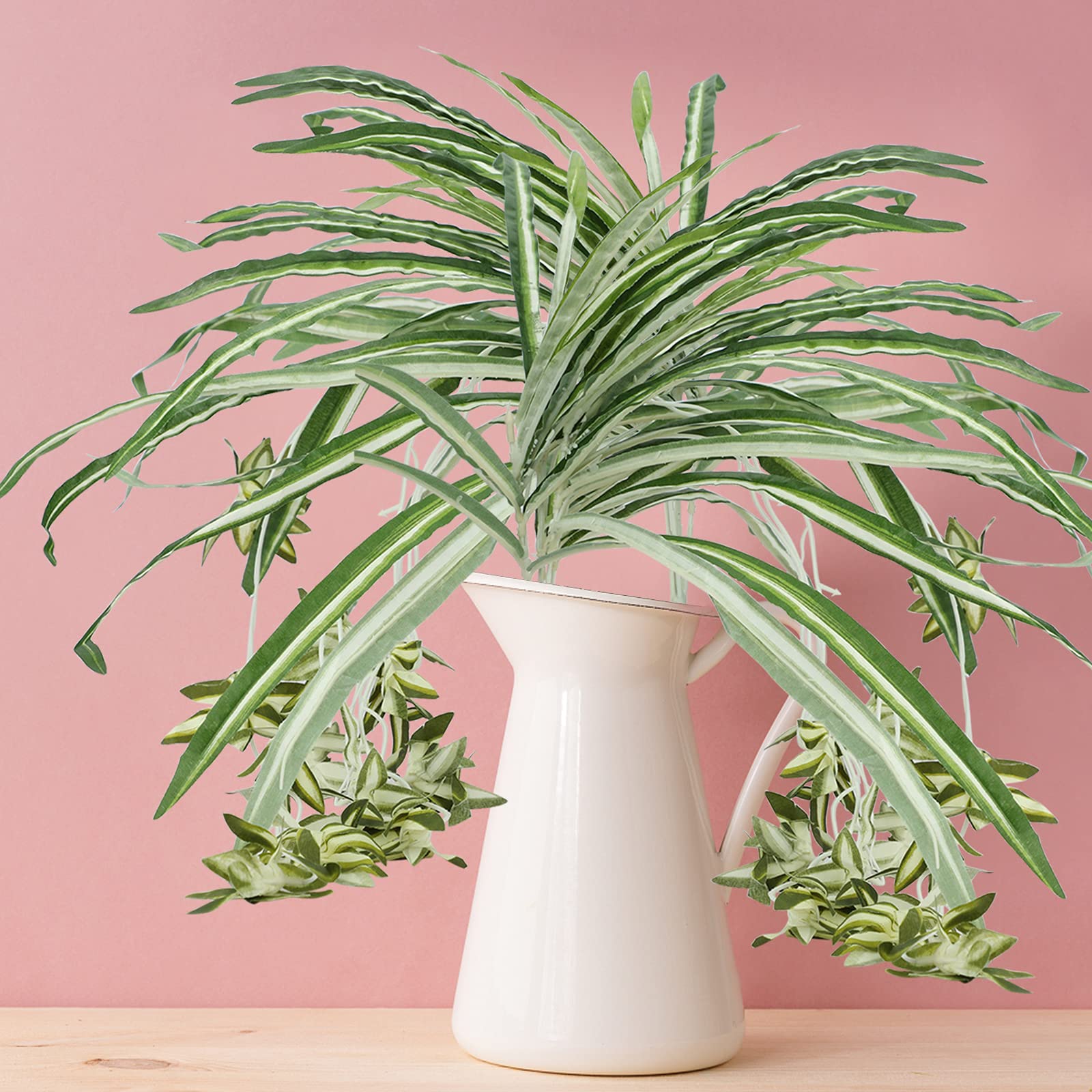 2PCS Artificial Green Plants for Wall Decor - Fake Plastic Lawn & Simulation Flower Wall Background - Perfect for Living Room, Balcony, Garden, and Home Decoration - Indoor & Outdoor Use