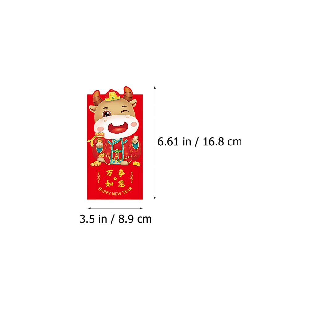 ABOOFAN Chinese New Year Red Envelopes - 12pcs Lucky Money Pockets for Lunar New Year, Spring Festival & Celebrations | Perfect for Gifting, Weddings, Birthdays & Good Fortune Wishes