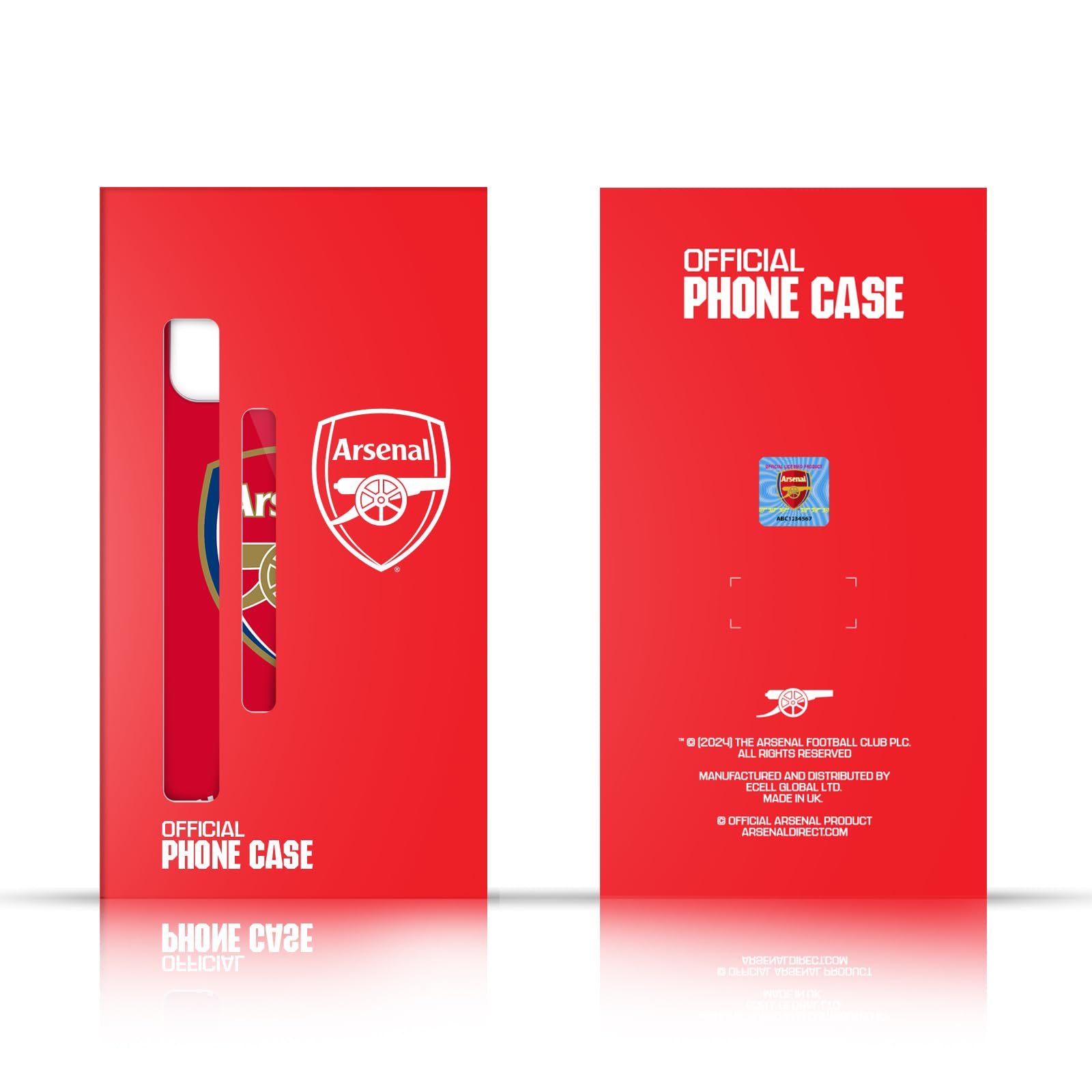 Head Case Designs Officially Licensed Arsenal FC Red & Blue Logo Crest Hard Back Case for iPhone 13 Pro Max - Durable Protection for Fans & Daily Use