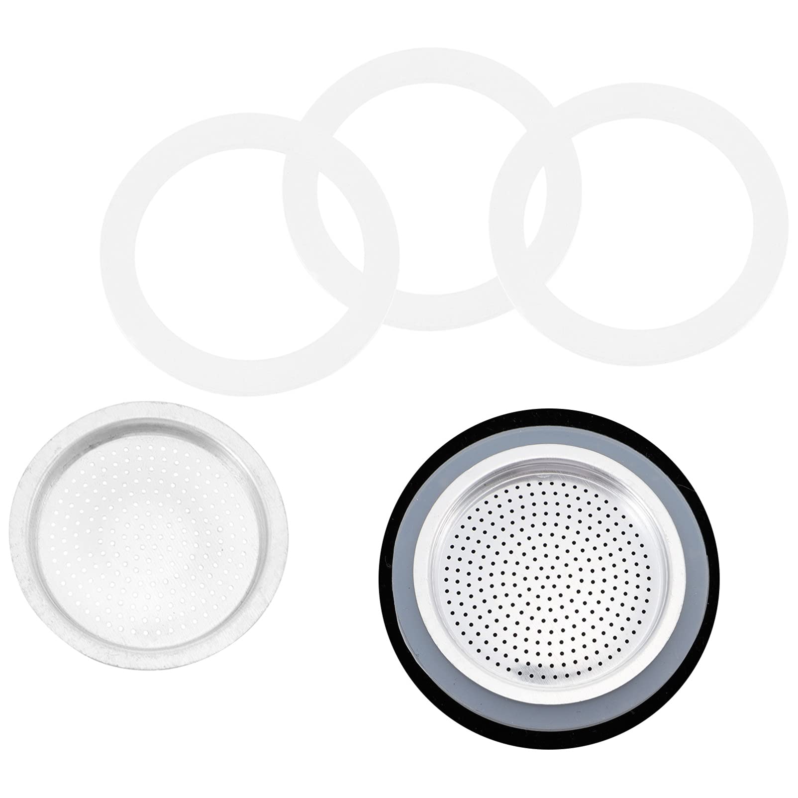 8-Piece Coffee Maker Silicone Seal Rings Replacement Kit - Durable Coffee Pot Accessories for Keurig, Mr. Coffee & More - Perfect for Brewing, Leak Prevention & Machine Maintenance