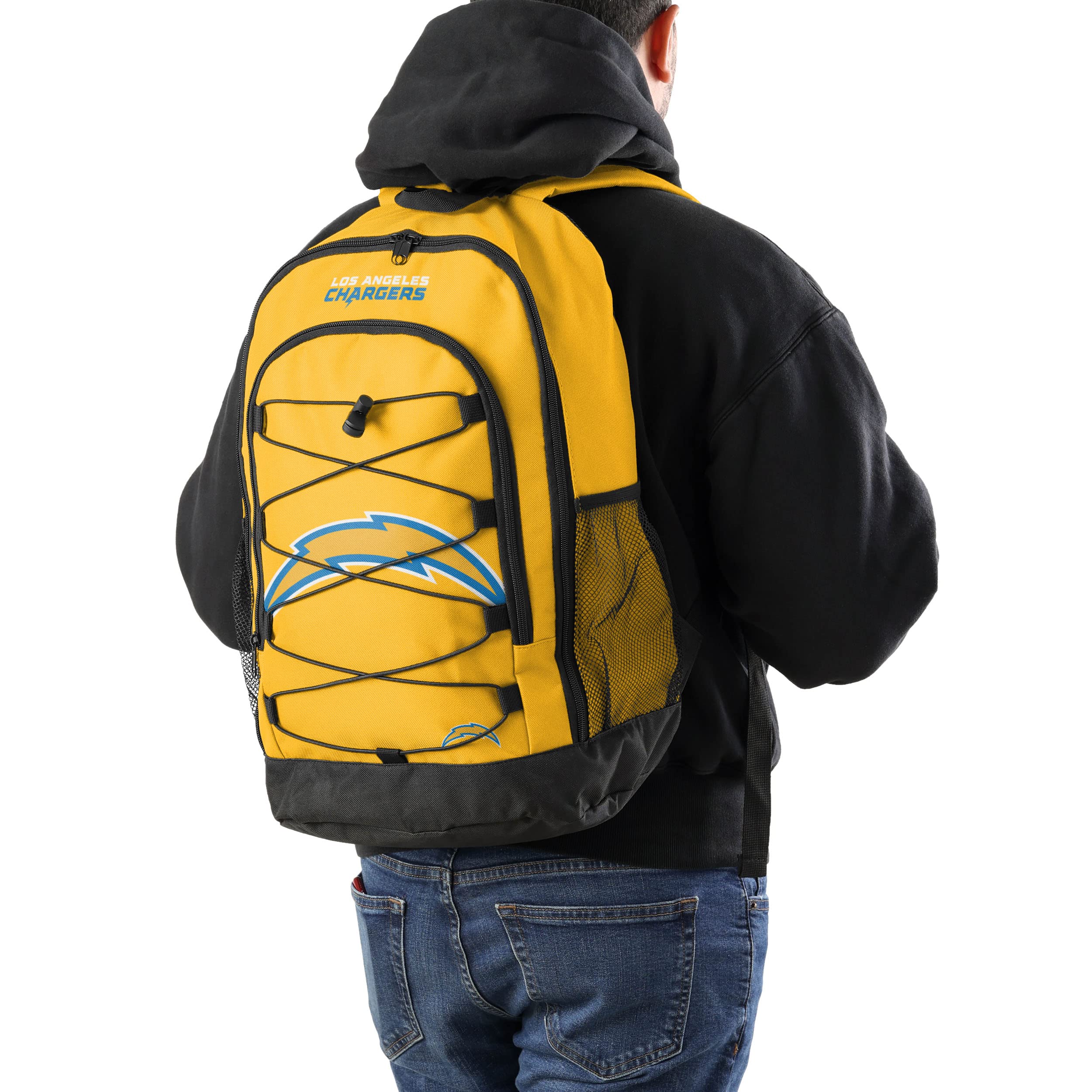 FOCO NFL Chargers Bungee Backpack for Sports & Travel