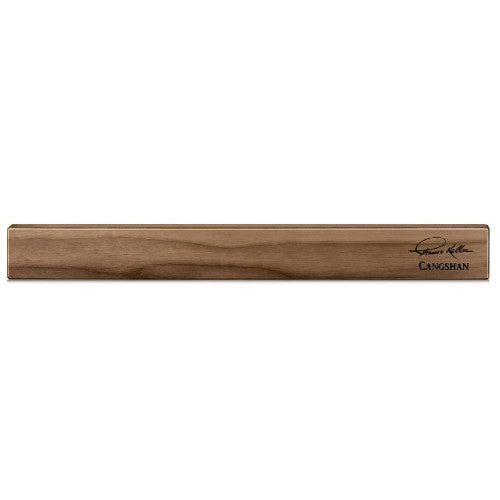 Cangshan TK Series 1023862 Walnut Magnetic Knife Bar - Premium Wooden Knife Holder for Kitchen Countertop, Wall Mount Knife Storage Organizer - Perfect for Home Chefs & Professional Kitchens