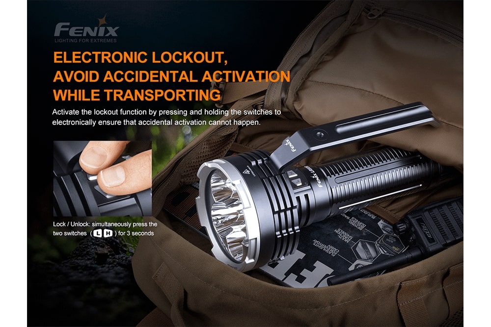Fenix LR80R Rechargeable LED Flashlight - 18000 Lumens Ultra Bright, Waterproof Search Light for Camping, Hunting, Emergency & Outdoor Adventures