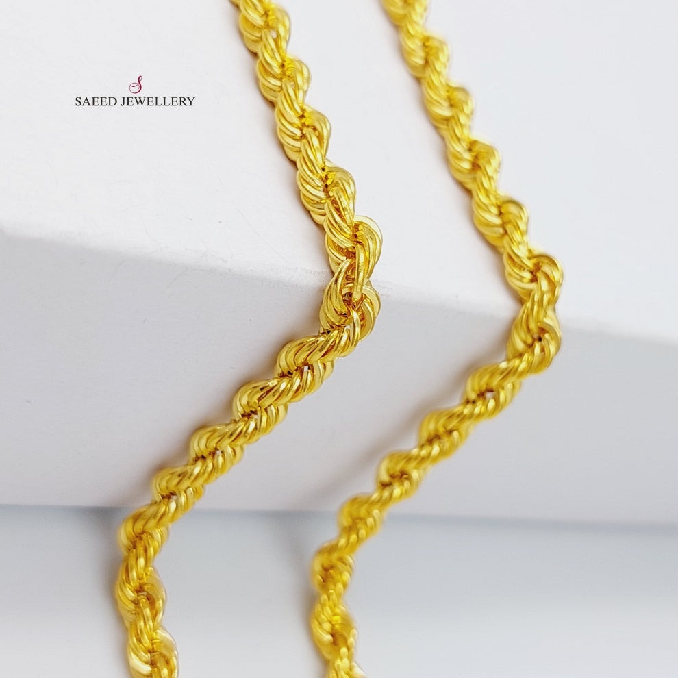 5mm Rope Chain Necklace 60cm (24 Inches) - Durable Stainless Steel Jewelry for Men & Women - Perfect for Everyday Wear, Gifts & Special Occasions