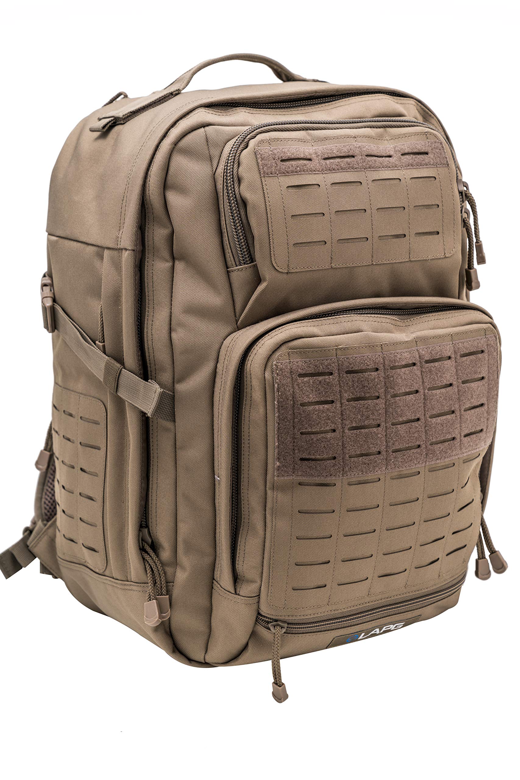 LA Police Gear Atlas 24-Hour Tactical Backpack for Men & Women - Large Durable Hiking, Hunting & Bug Out Backpack (Brown) | Perfect for Outdoor Adventures, Camping & Emergency Preparedness