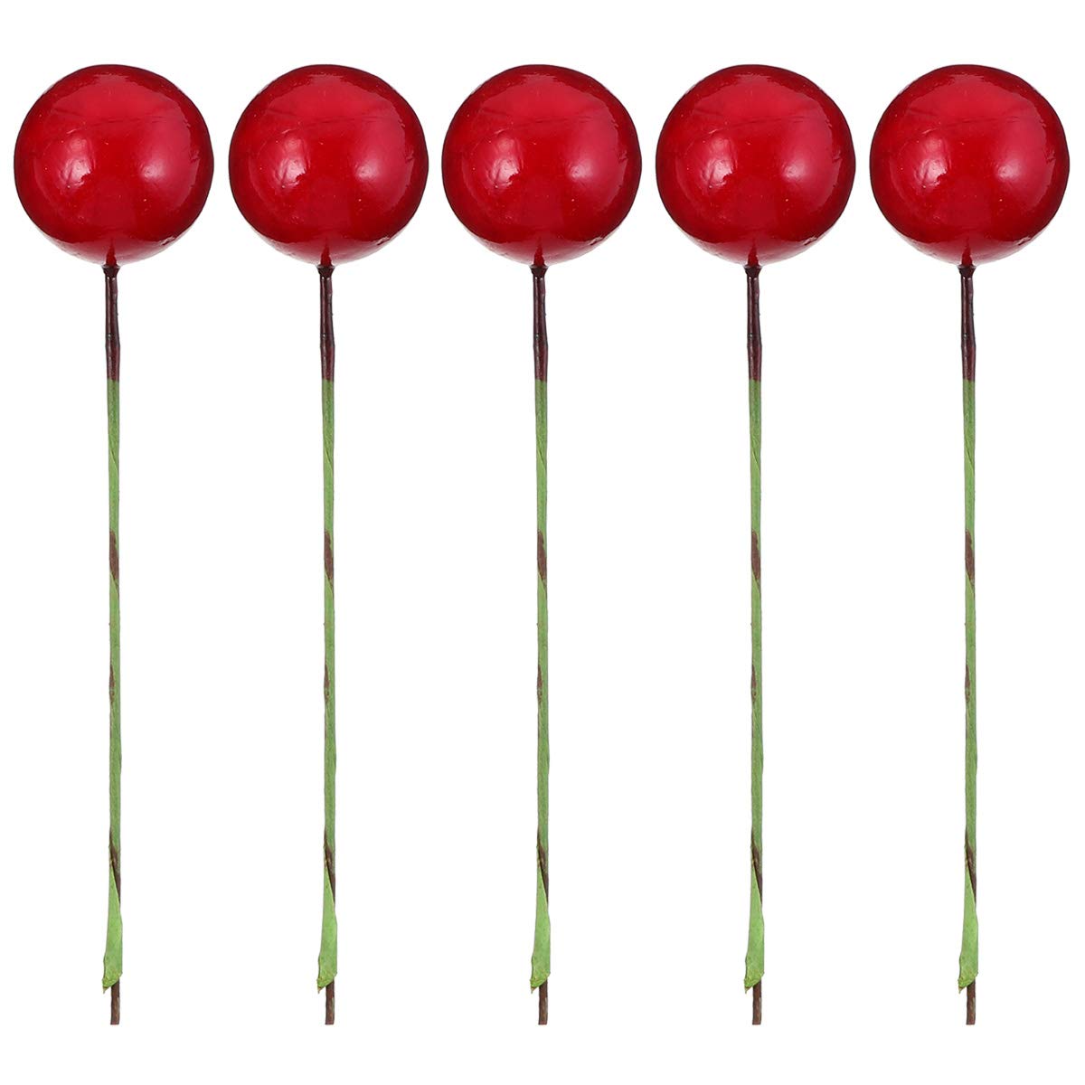 PartyKindom 144pcs Red Berries Christmas DIY Craft Accessories - 20mm Artificial Fake Berries for Holiday Home Decor, Wall Decoration, Room Decor & Photo Props - Perfect for Christmas Tree Ornaments, Wreaths, Centerpieces and Festive Party Decorations