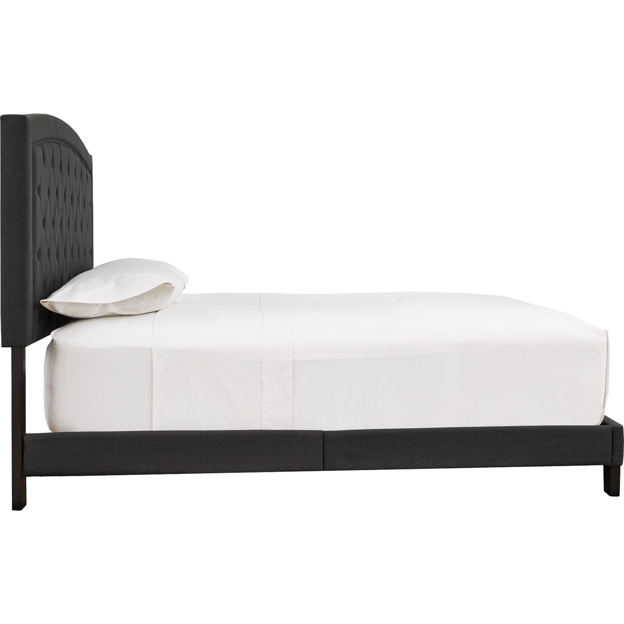 Adelloni Queen Size Bed Frame with Headboard - Modern Platform Bed for Bedroom, Guest Room, or Dorm - Sturdy Wooden Slat Support & Easy Assembly