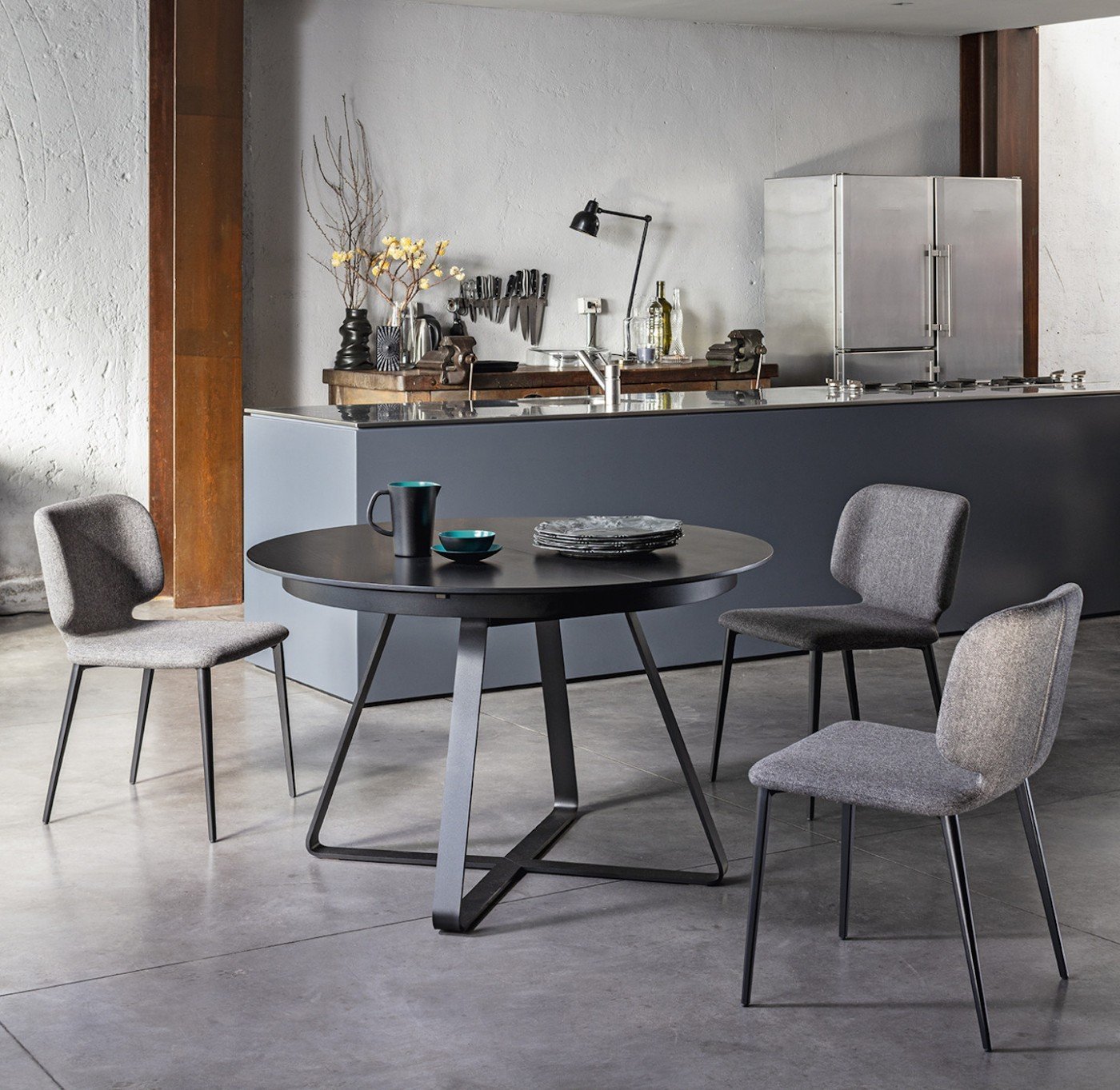Midj Paul Dining Table - Modern Wooden Dining Room Table for 6 - Perfect for Family Gatherings & Dinner Parties
