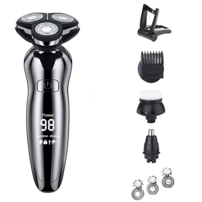 Professional Electric Head Shaver for Bald Men - Waterproof Rechargeable Hair Clipper & Beard Trimmer for Smooth Shaving (Color: 8508-f) | Perfect for Travel, Gym & Daily Grooming Routine