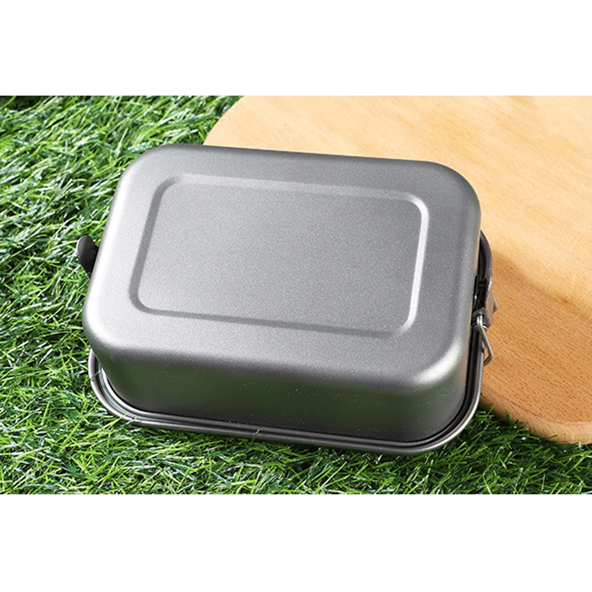 Premium Pure Titanium Single Layer Lunch Box - Lightweight & Durable for Camping, Hiking, Picnics & Outdoor Adventures | Portable Meal Container for Work, School & Travel