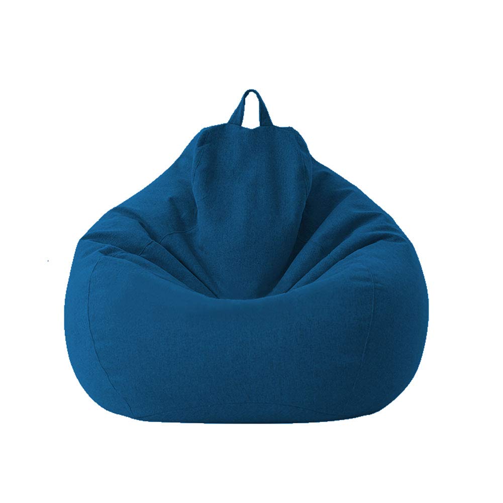 Waterproof Canvas Bean Bag Chair Cover - Plush Animal Storage Organizer for Kids' Books, Toys & Game Room Decor - Durable Sofa Protector for Playroom & Bedroom Organization