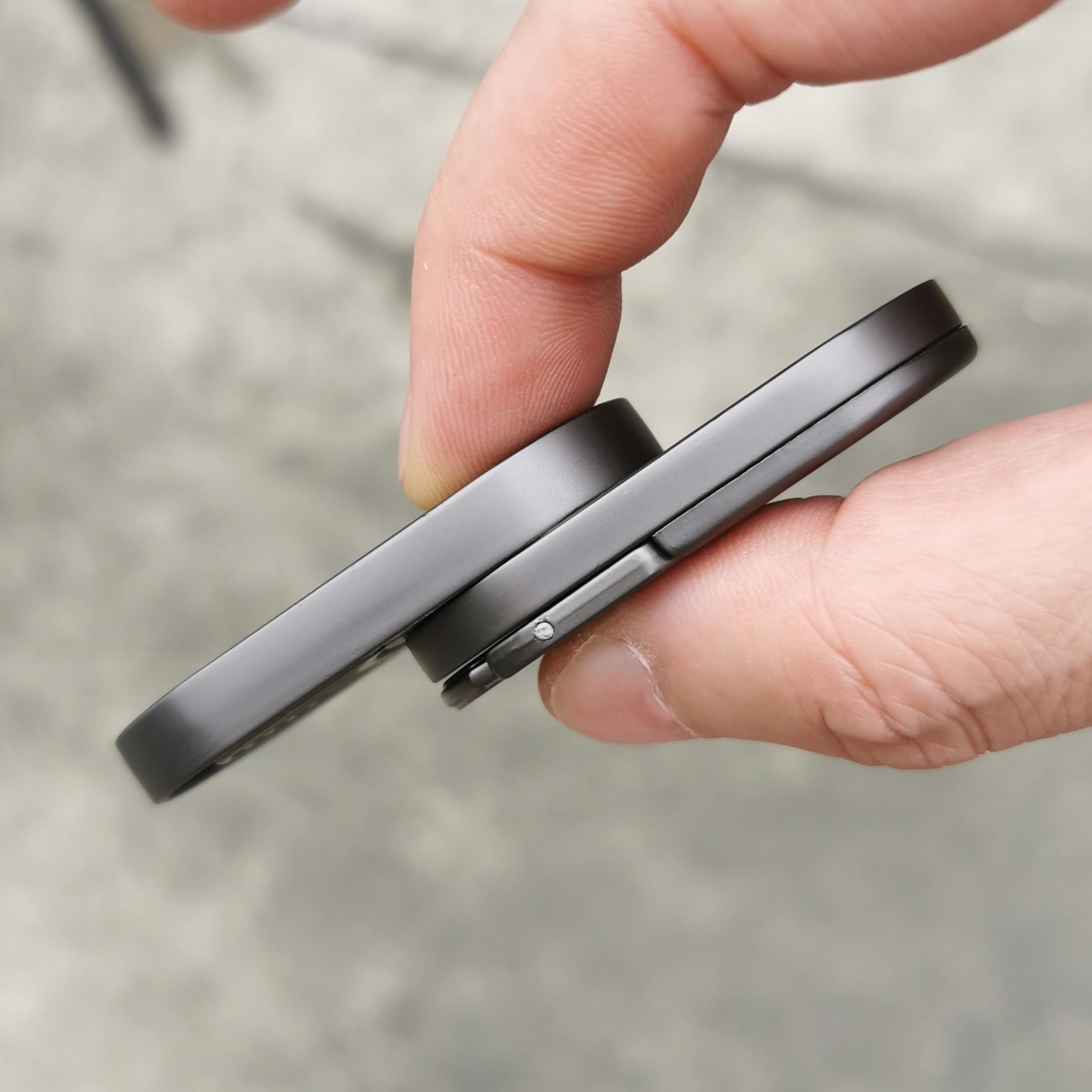 Magnetic Metal EDC Fidget Sliders - Stress Relief Toys for Adults & Kids, Finger Push Spin Coins with Haptic Feedback - Perfect for Office, Anxiety Relief, ADHD Focus & Travel Accessories
