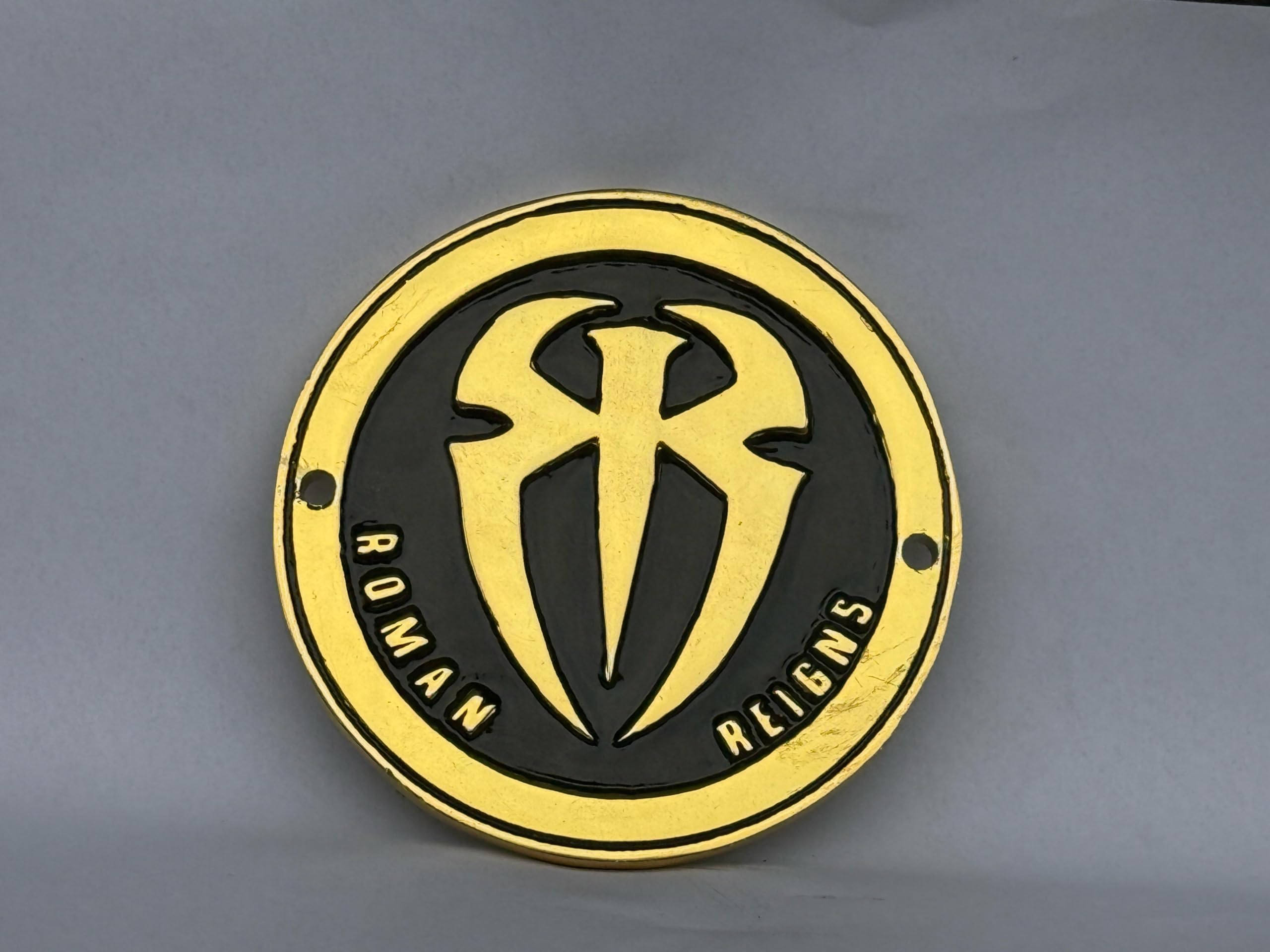 Roman Reigns WWE Signature Punch Replica Side Plates Set - Official WWE Merchandise for Collectors & Wrestling Fans