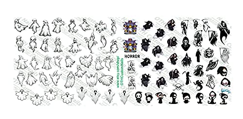 Halloween Nail Decals - Jack-O-Lantern Waterslide for Party