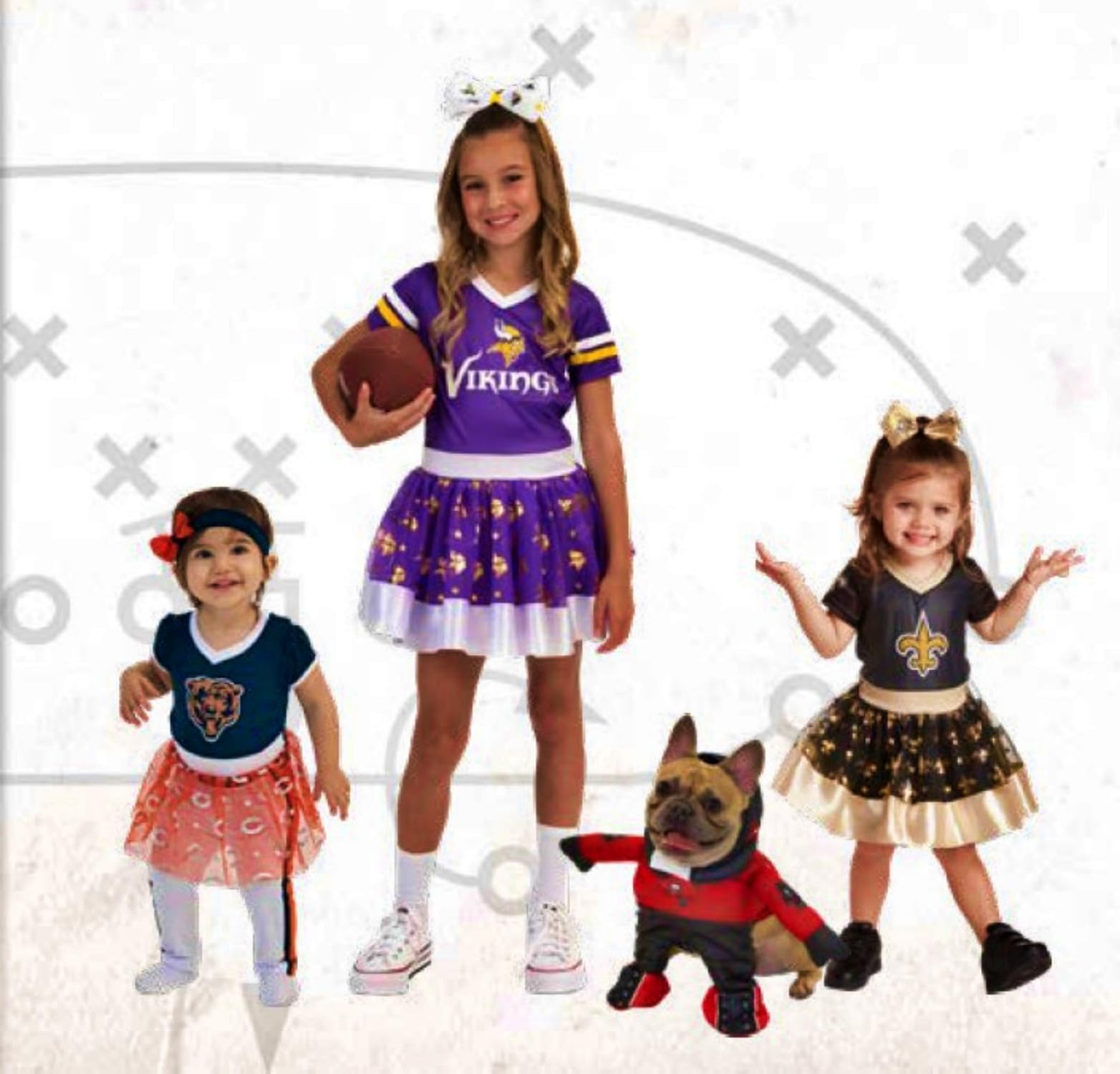 Green Bay Packers Cheer Dog Costume - Officially Licensed XL Size with Faux Stuffed Arms, Tinsel Pom-Poms & Satin Bow Headband for Game Day & Pet Parties