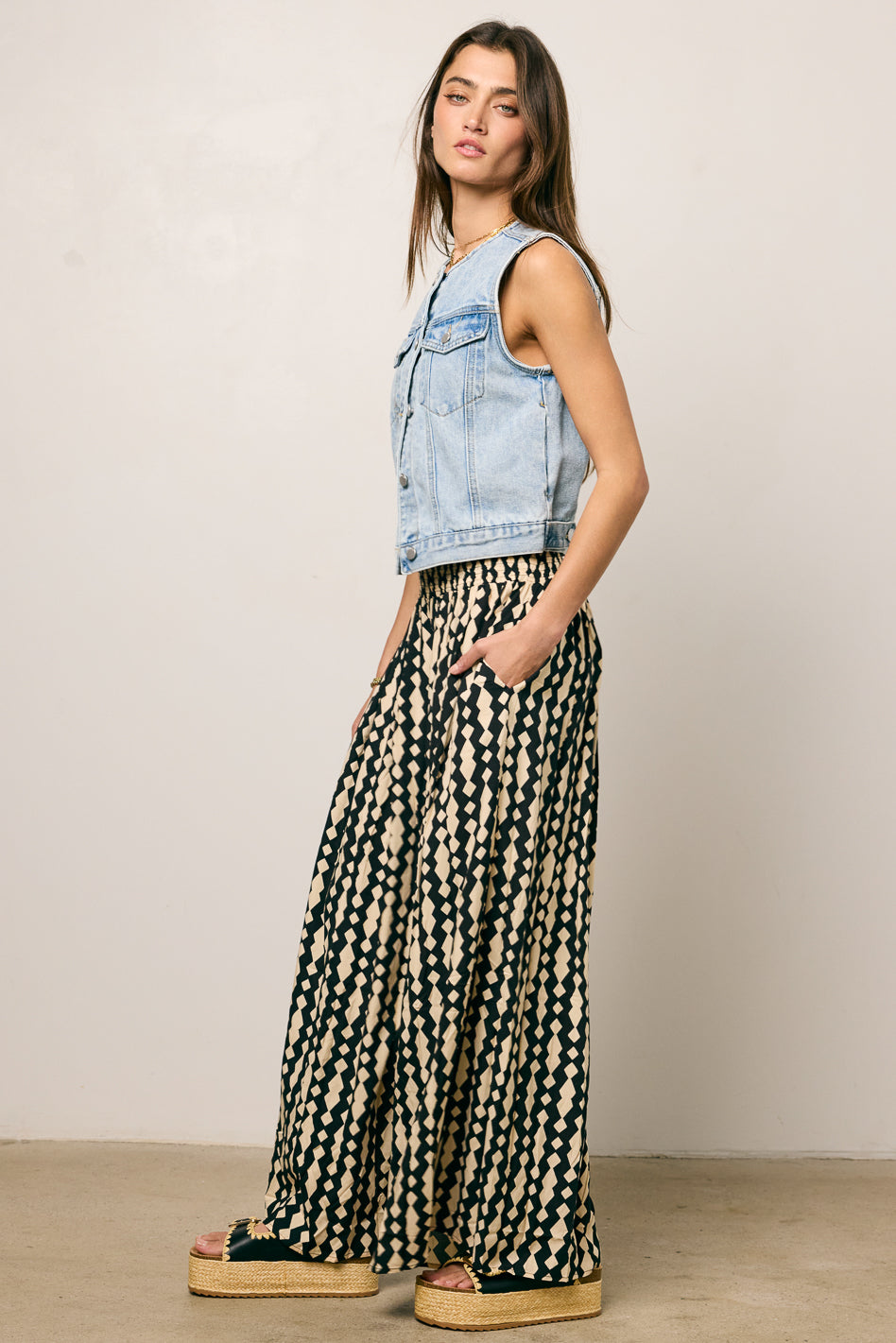 Hannah Women's Wide Leg Pants - High Waisted Linen Trousers for Casual & Office Wear | Comfortable Summer Lounge Pants for Travel & Everyday Outfits