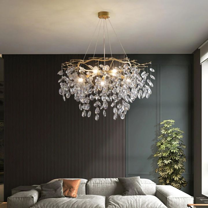 Sofia Crystal Chandeliers - Elegant Ceiling Lighting Fixtures for Dining Room, Bedroom & Living Room Decor