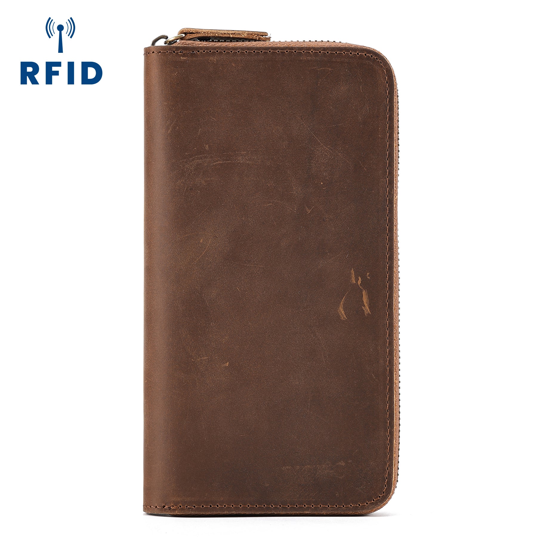 Premium RFID Blocking Leather Wallet for Men - Slim Bifold Design with Multiple Card Slots - Ideal for Travel, Business & Everyday Use